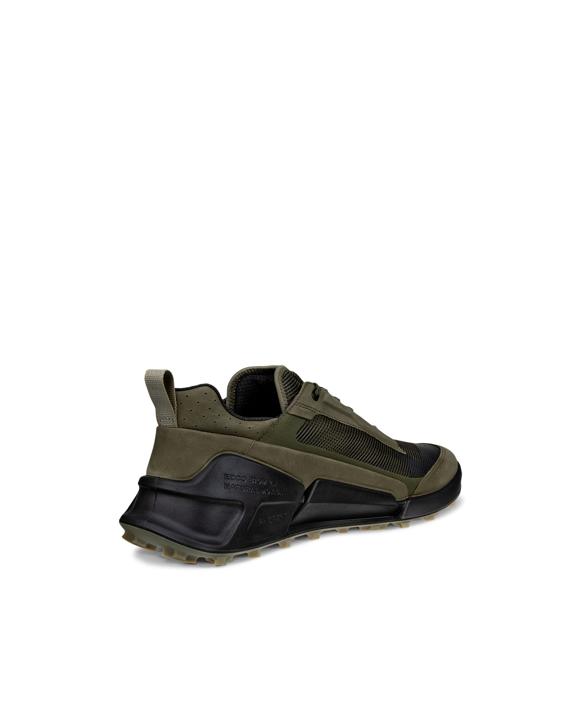 Men's ECCO® Biom 2.1 X Mountain Nubuck Waterproof Hiking Trainer - Green - Back