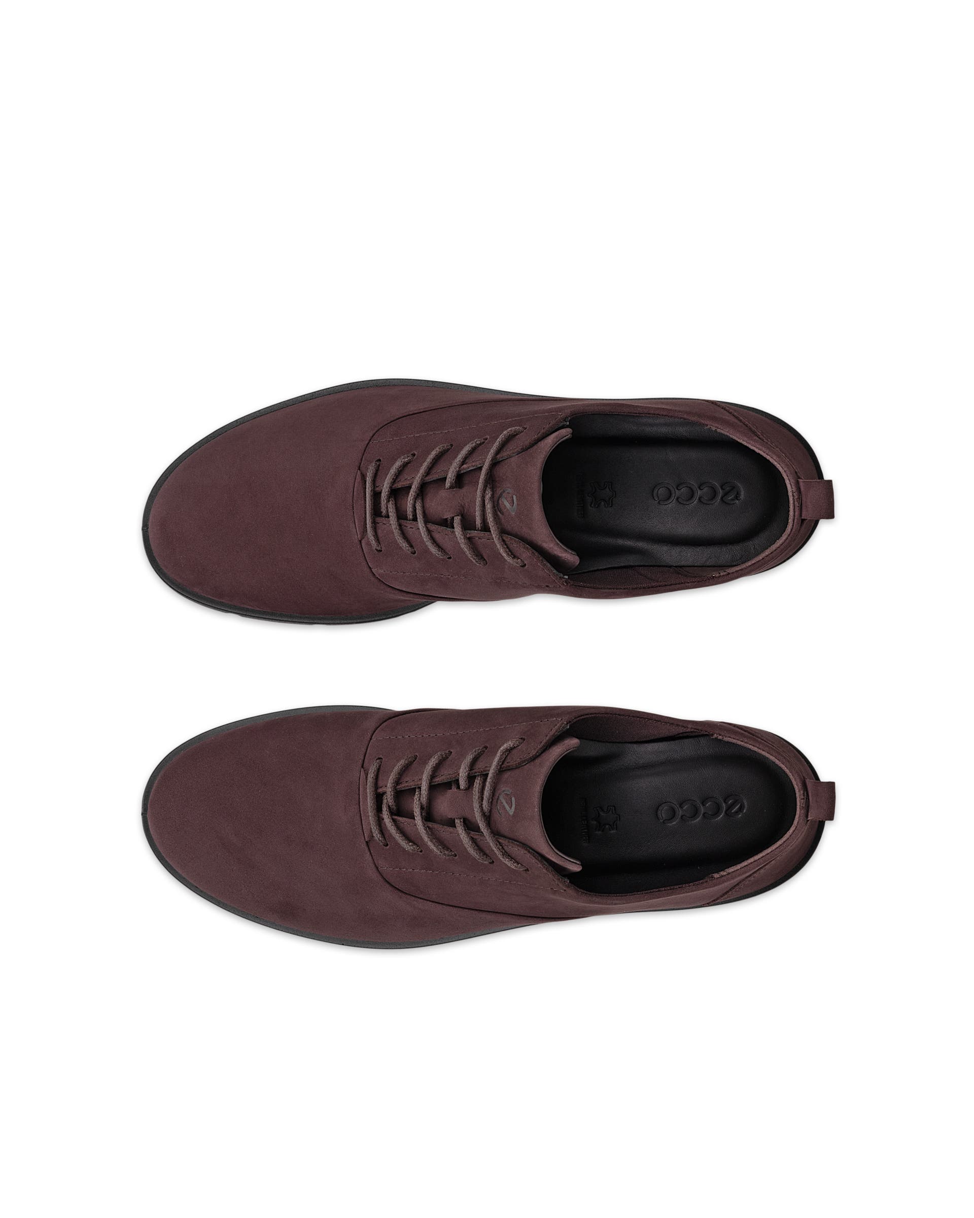 ECCO® BELLA dames nubuck loafer - Bruin - Top left pair