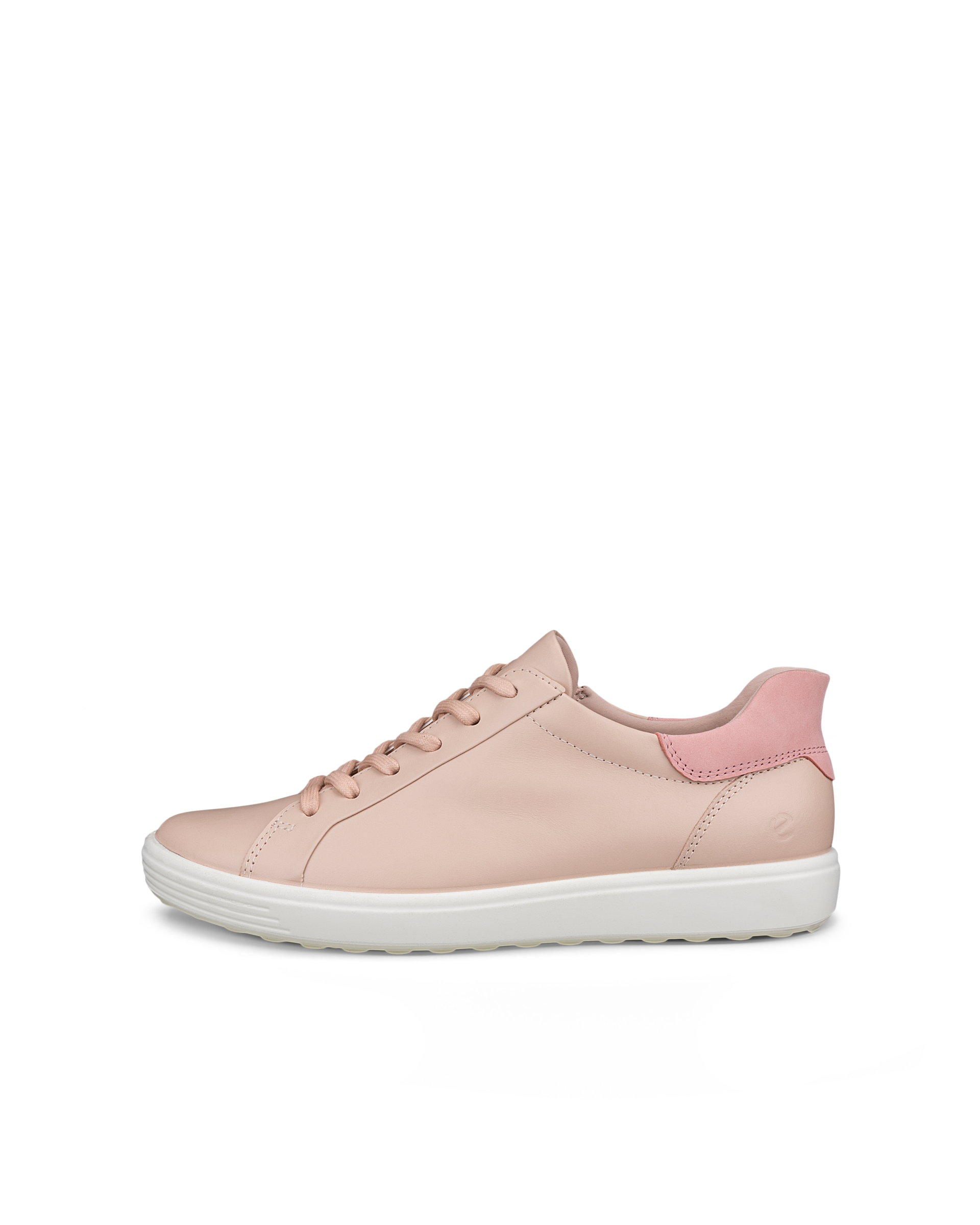 ECCO SOFT 7 - Women's Leather Trainer - Pink - 42