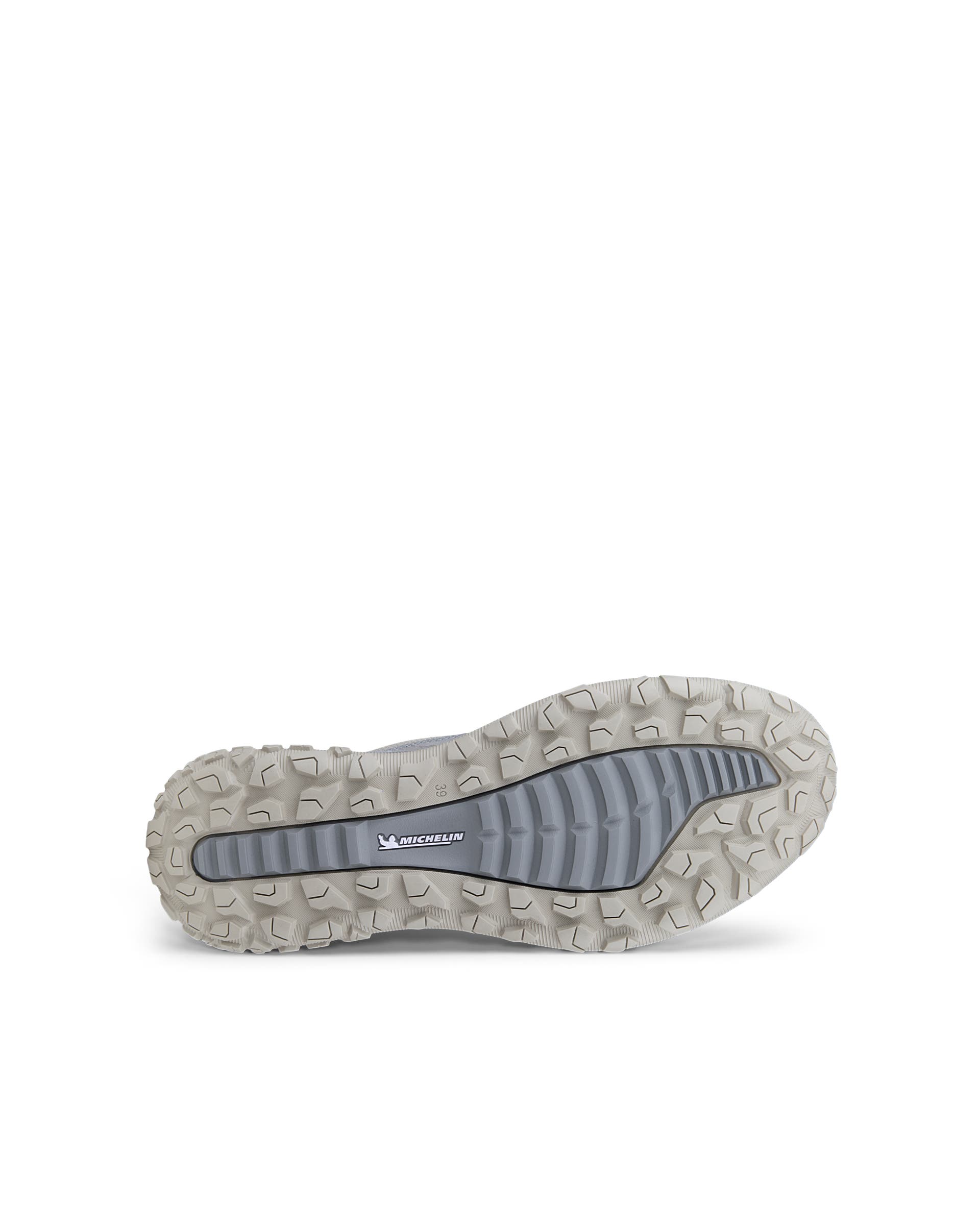 Women's ECCO® ULT-TRN Nubuck Waterproof Hiking Shoe - Grey - Sole