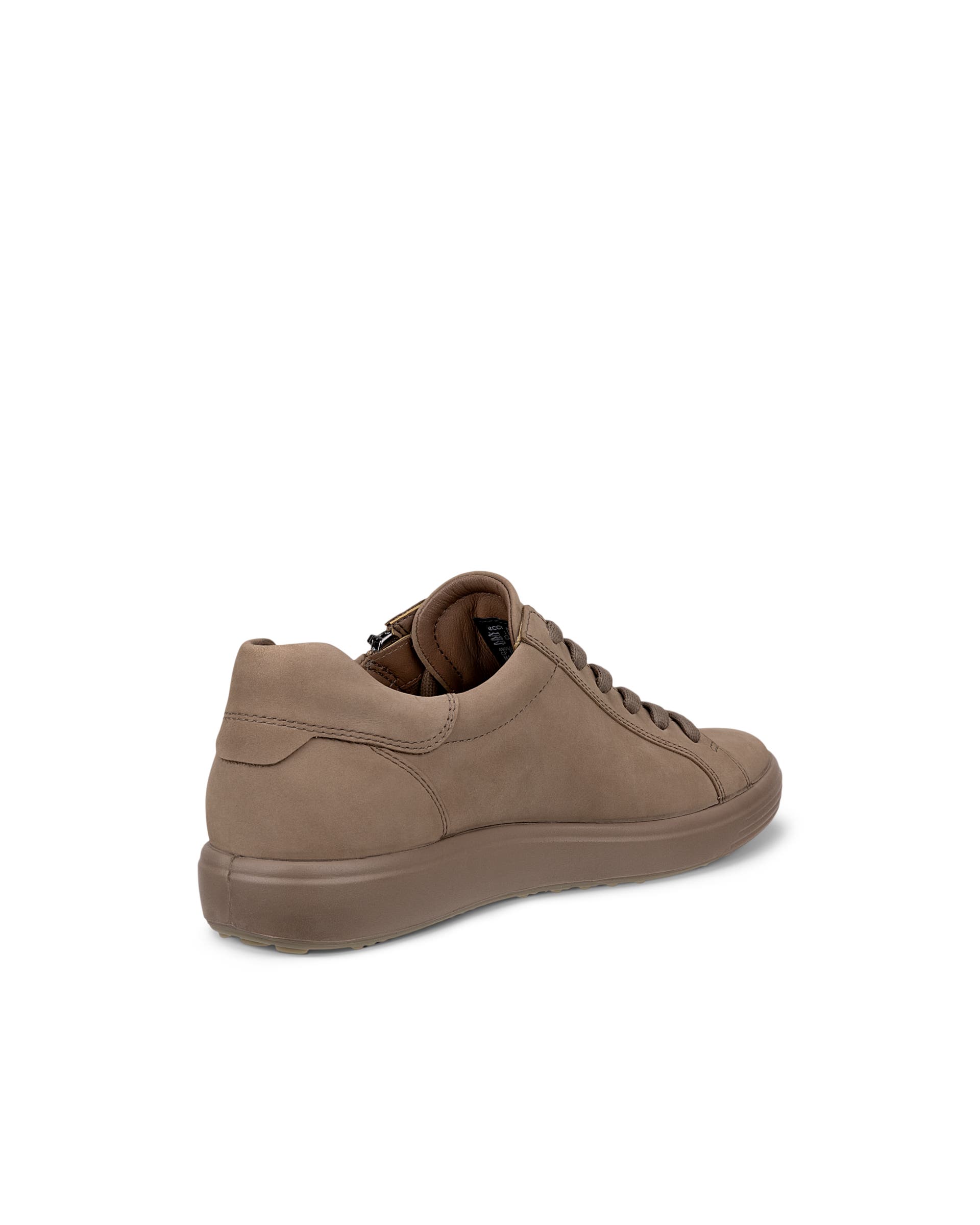 ECCO® SOFT 7 dames nubuck sneaker - Bruin - Back