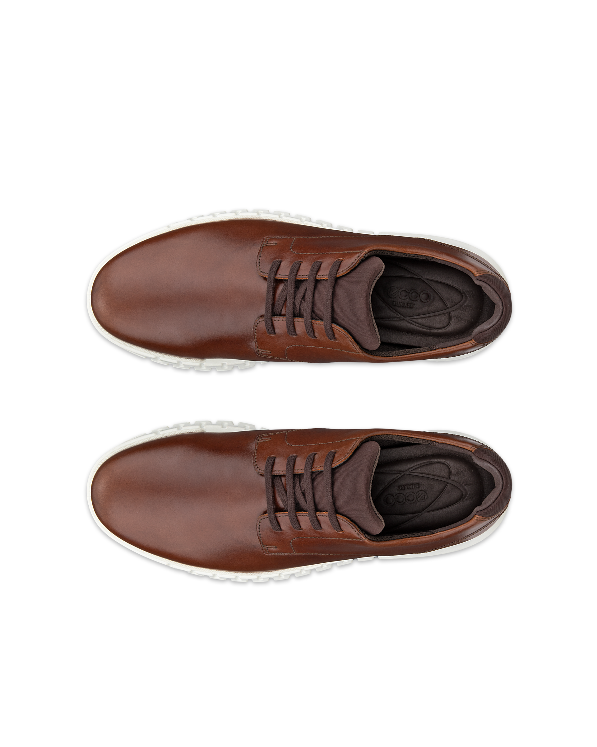 Sapatos couro homem ECCO® Gruuv Studio - Castanho - Top left pair