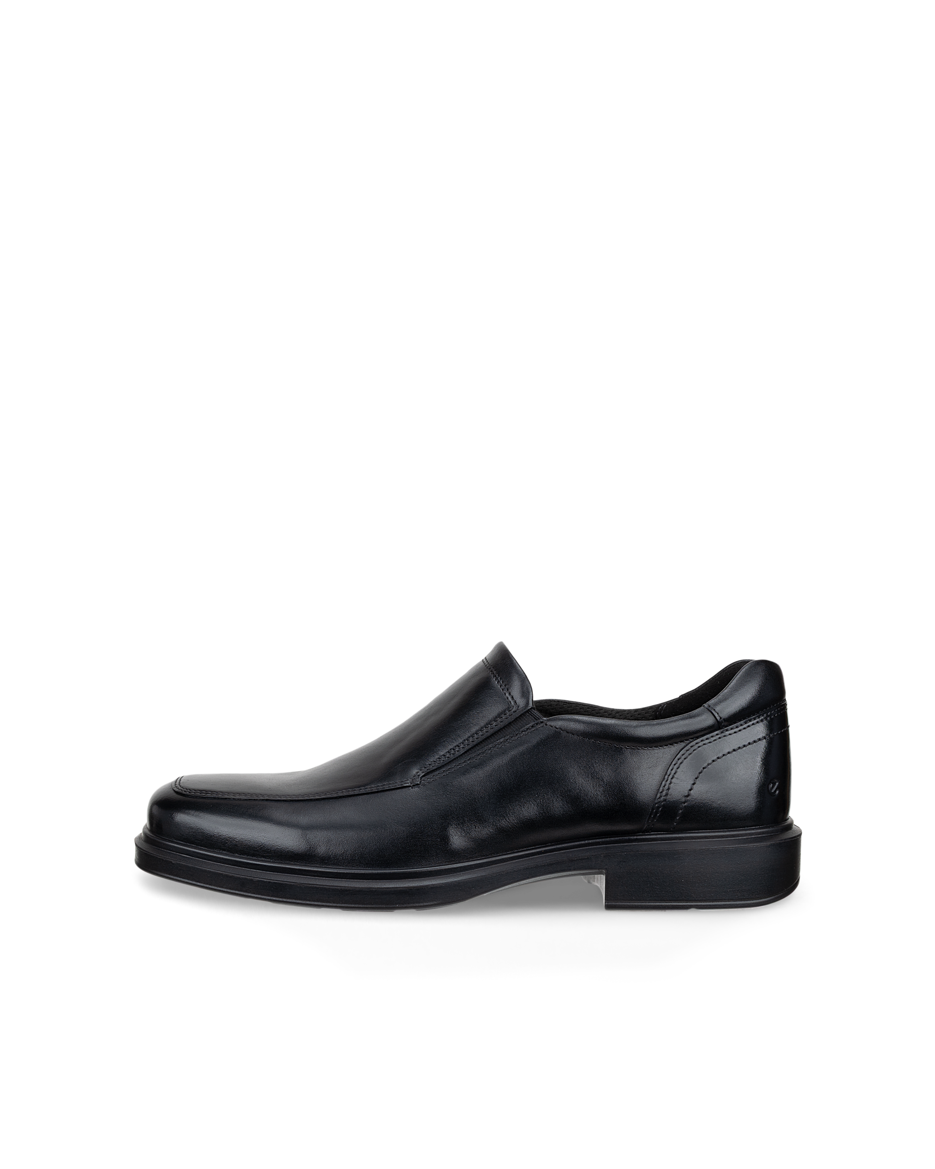 Men's ECCO® Helsinki Leather Slip-On Dress Shoe Black