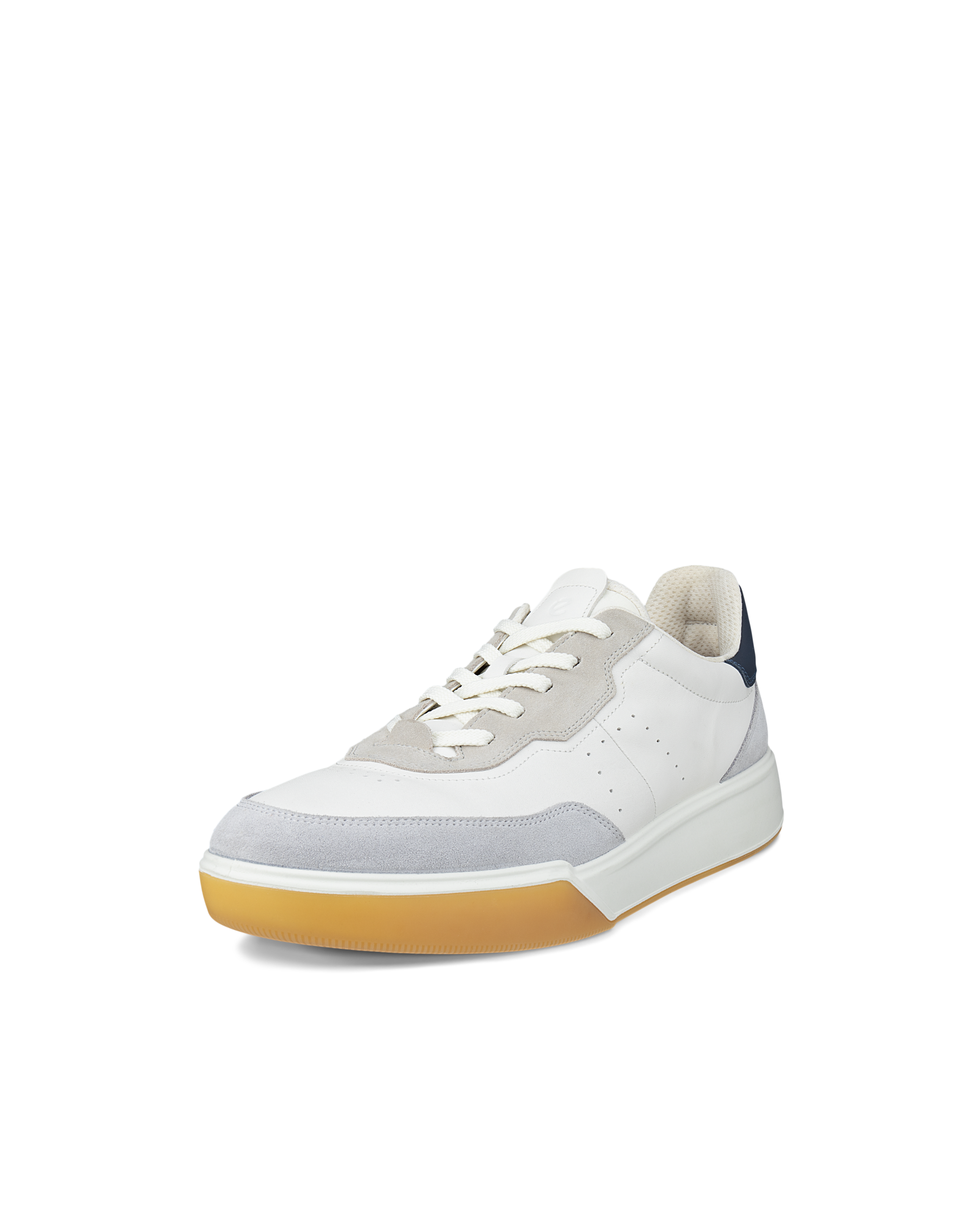 Men's ECCO® STREET COURT Leather Sneaker | White