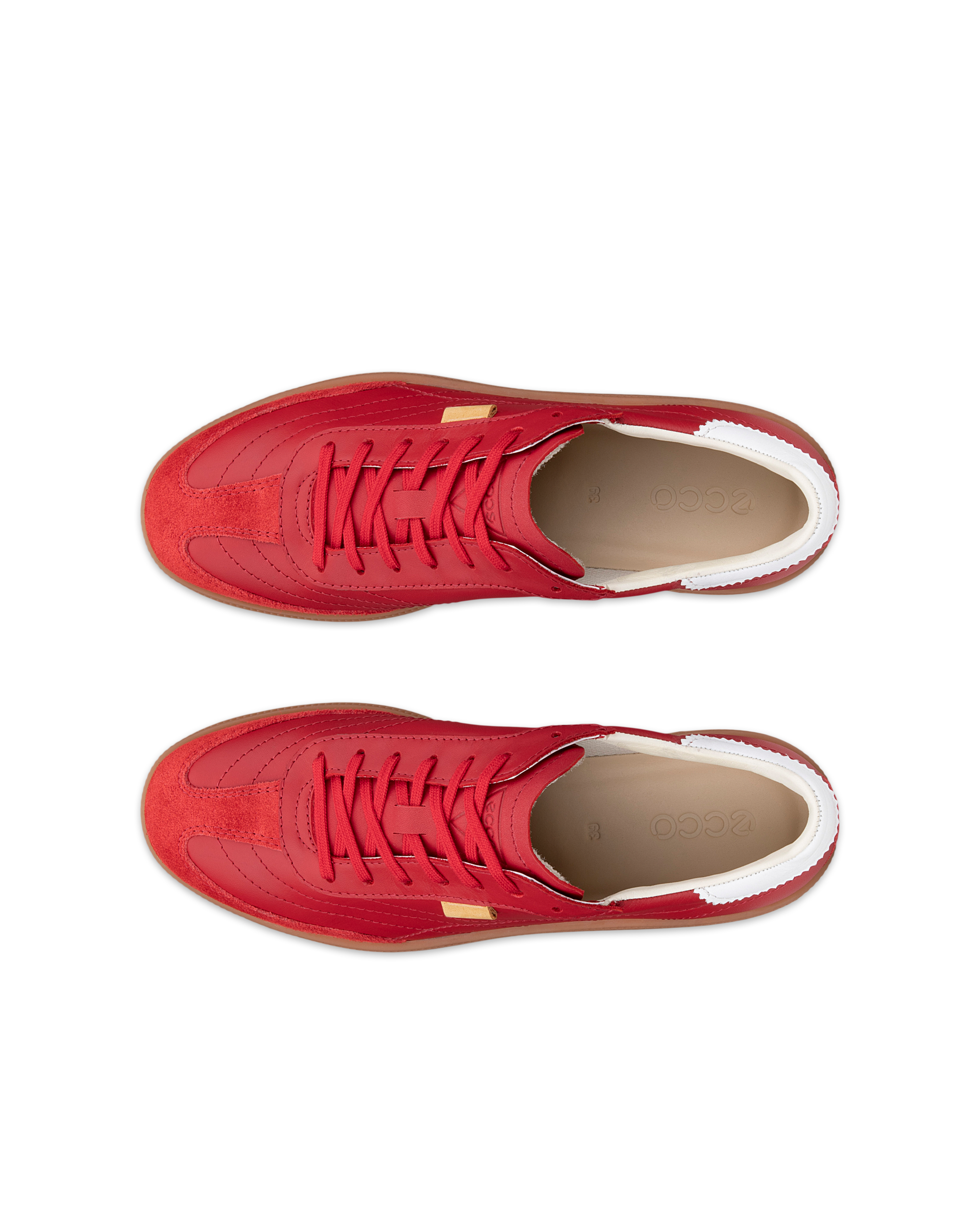 Women's ECCO® Soft 11 Leather Lace-Up Sneaker | Red