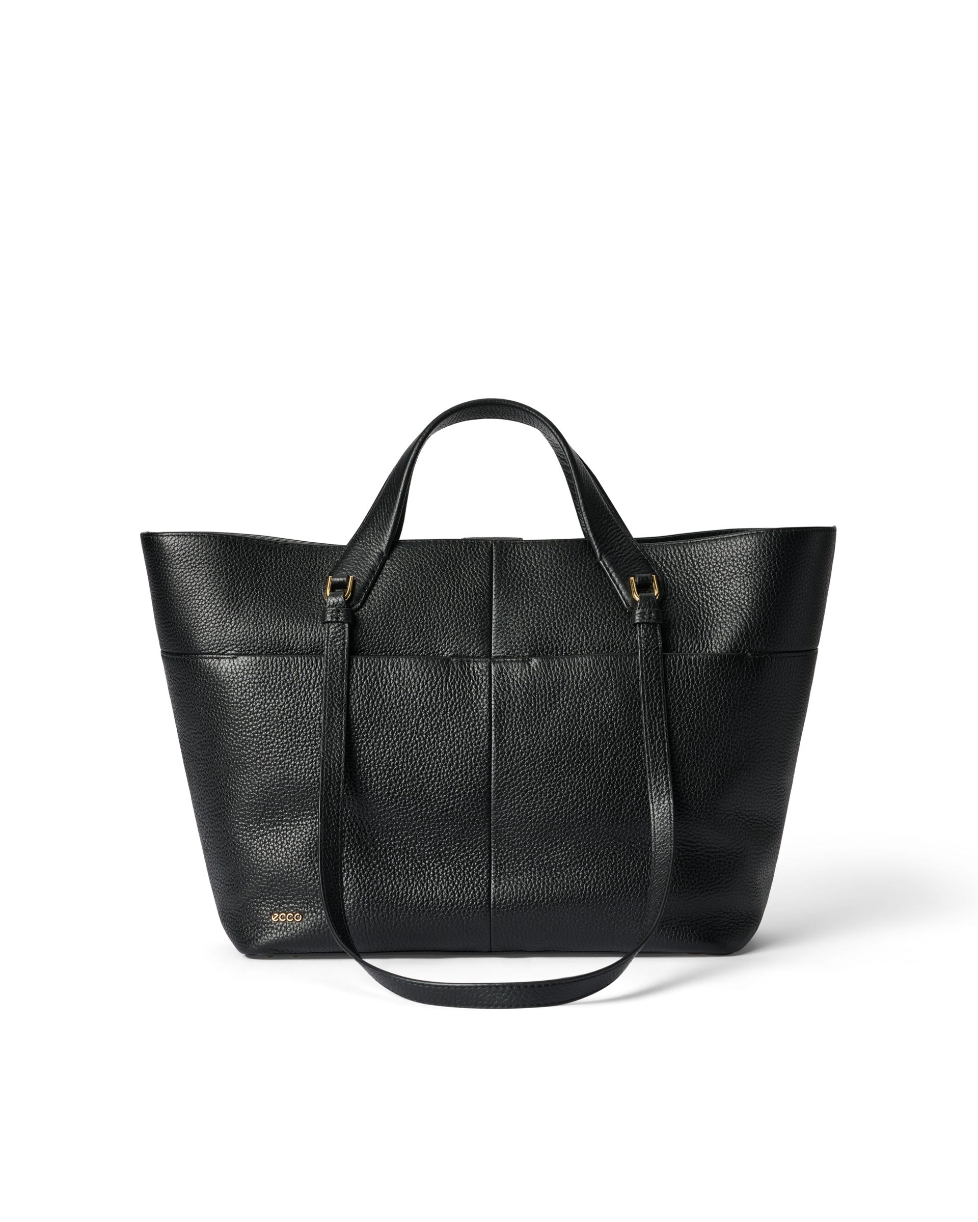 ECCO® Tote M Pebbled Leather Tote Bag