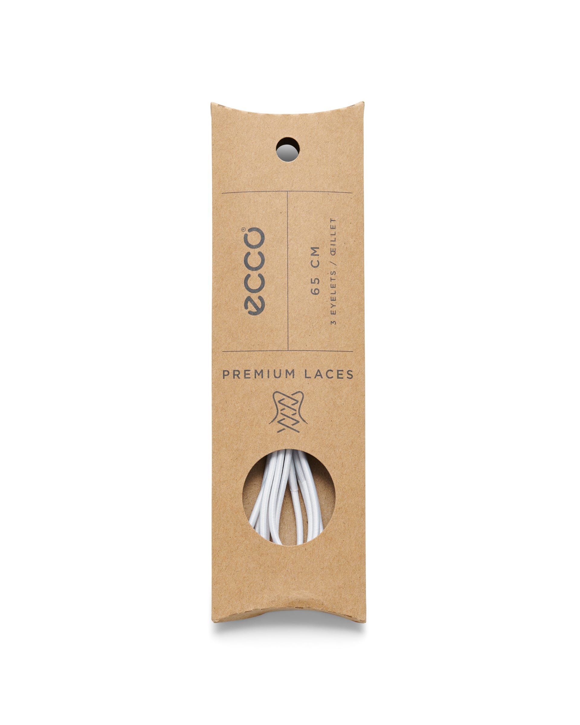 ECCO Fast Lock Laces 65cm - White - Detail-2