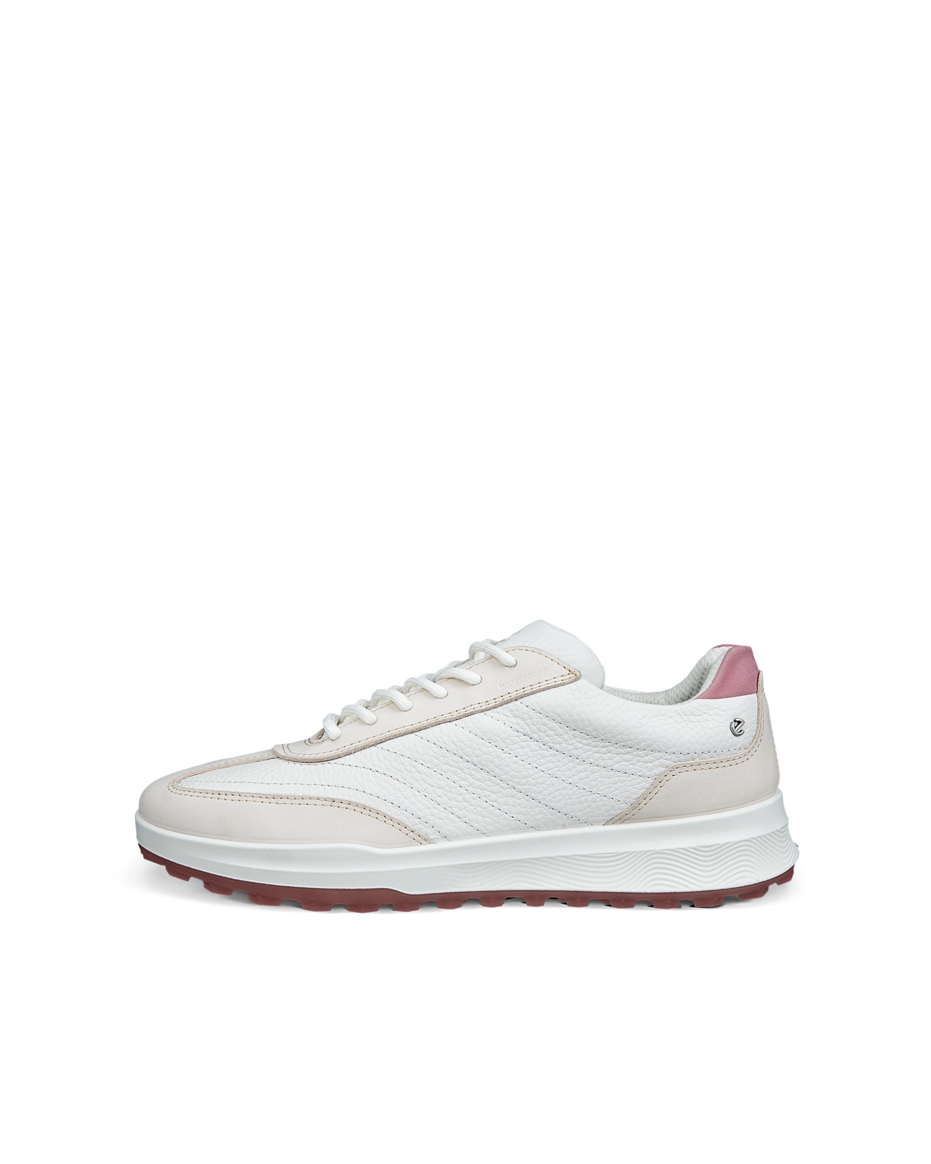 Women's ECCO® Golf Street Vibe Leather Waterproof Golf Shoe | White