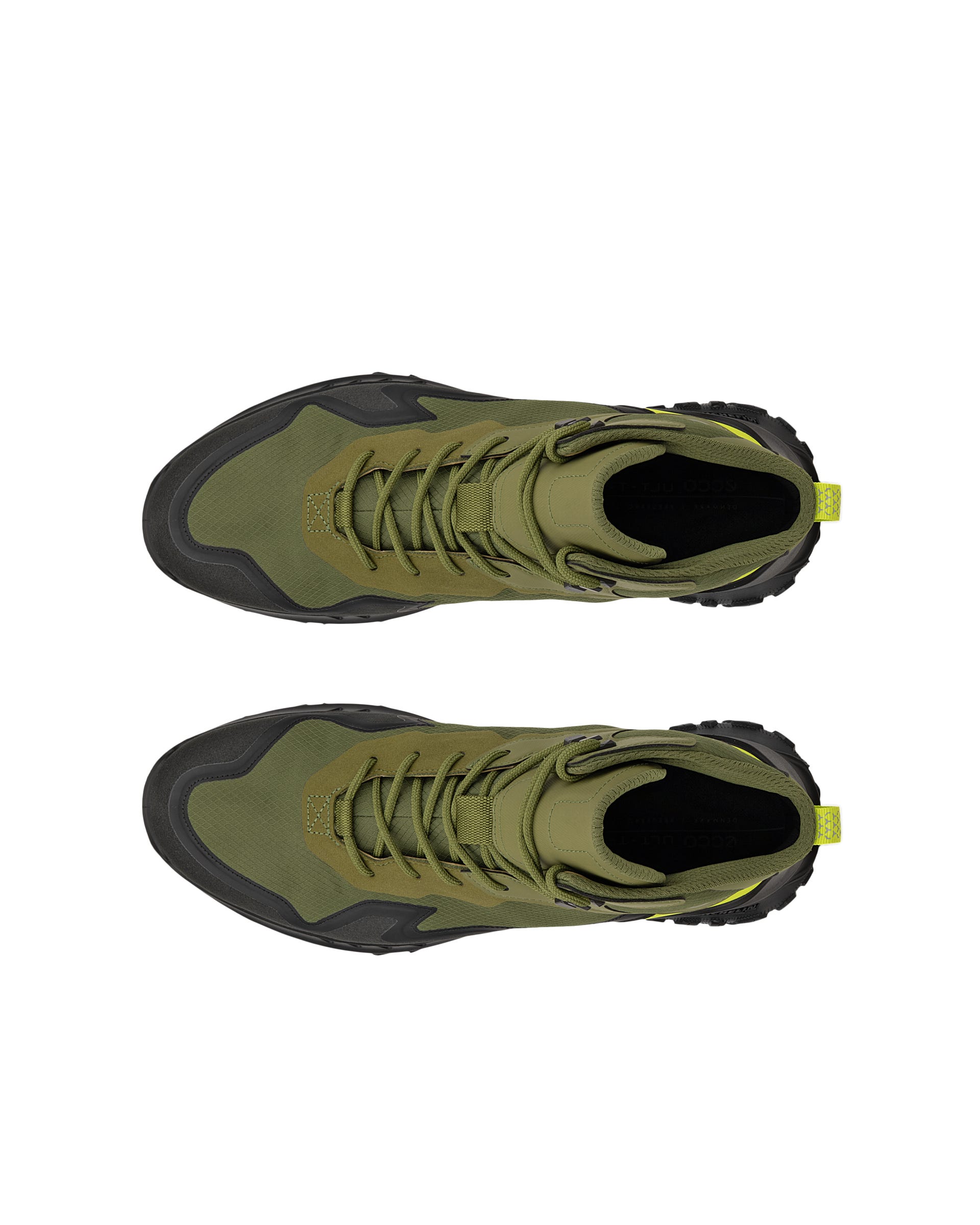 ECCO® ULT-TRN Heren waterdichte halfhoge outdoorboot - Groen - Top left pair