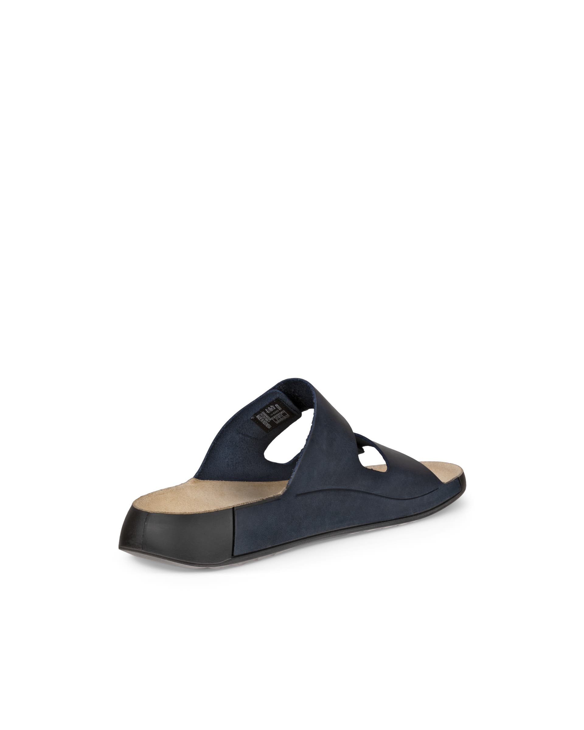 ECCO Cozmo Sandal メンズ ヌバック2ストラップサンダル - ブルー - Back