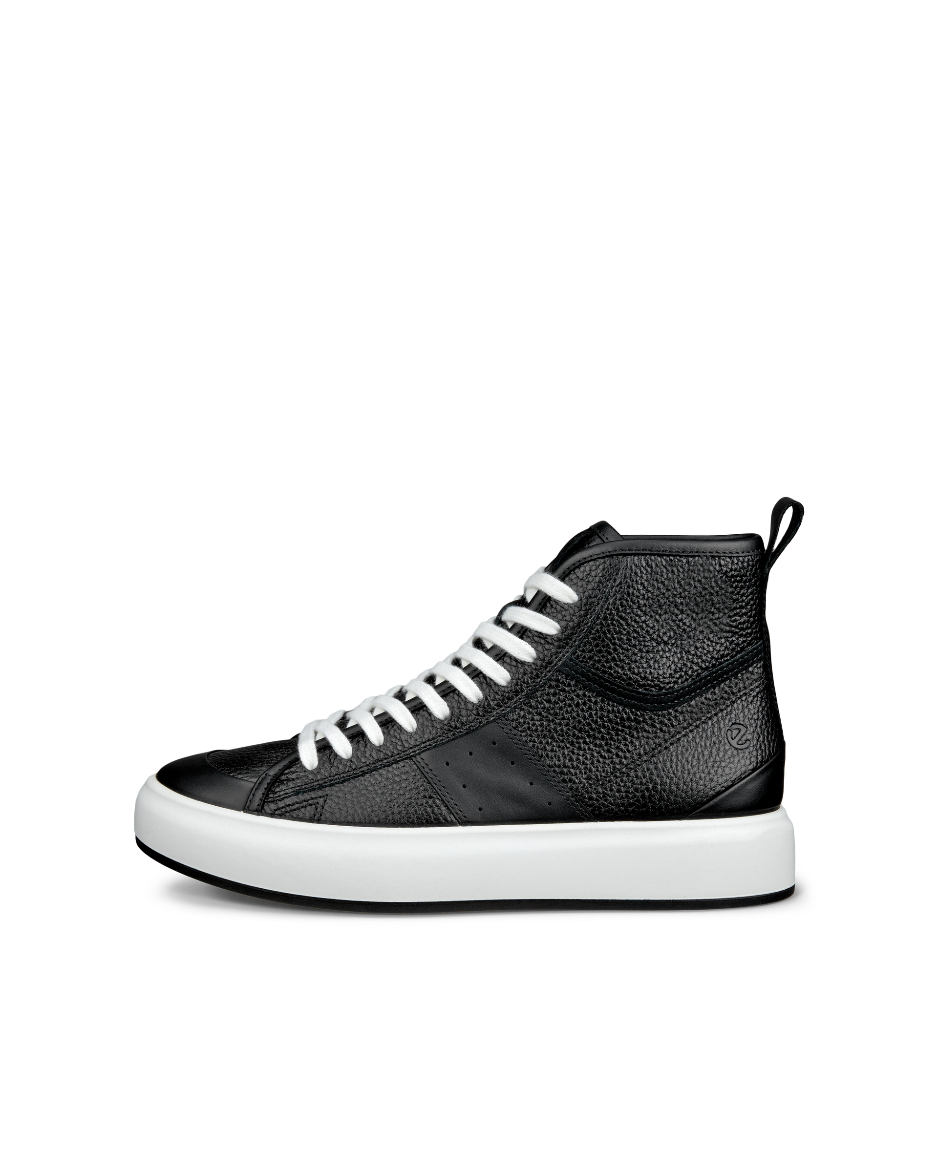 ECCO Street Ace ウィメンズ レザーハイカットスニーカー | ホワイト
