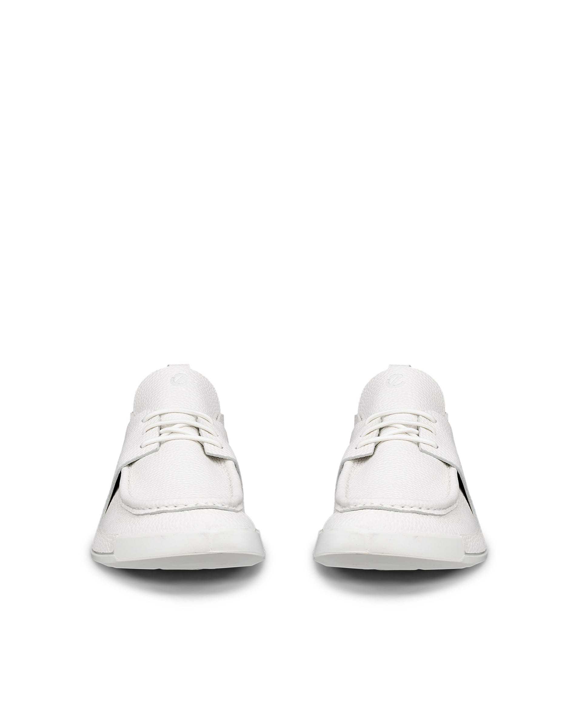 ECCO® Cozmo chaussures bout mocassin en cuir pour homme - Blanc - Front pair