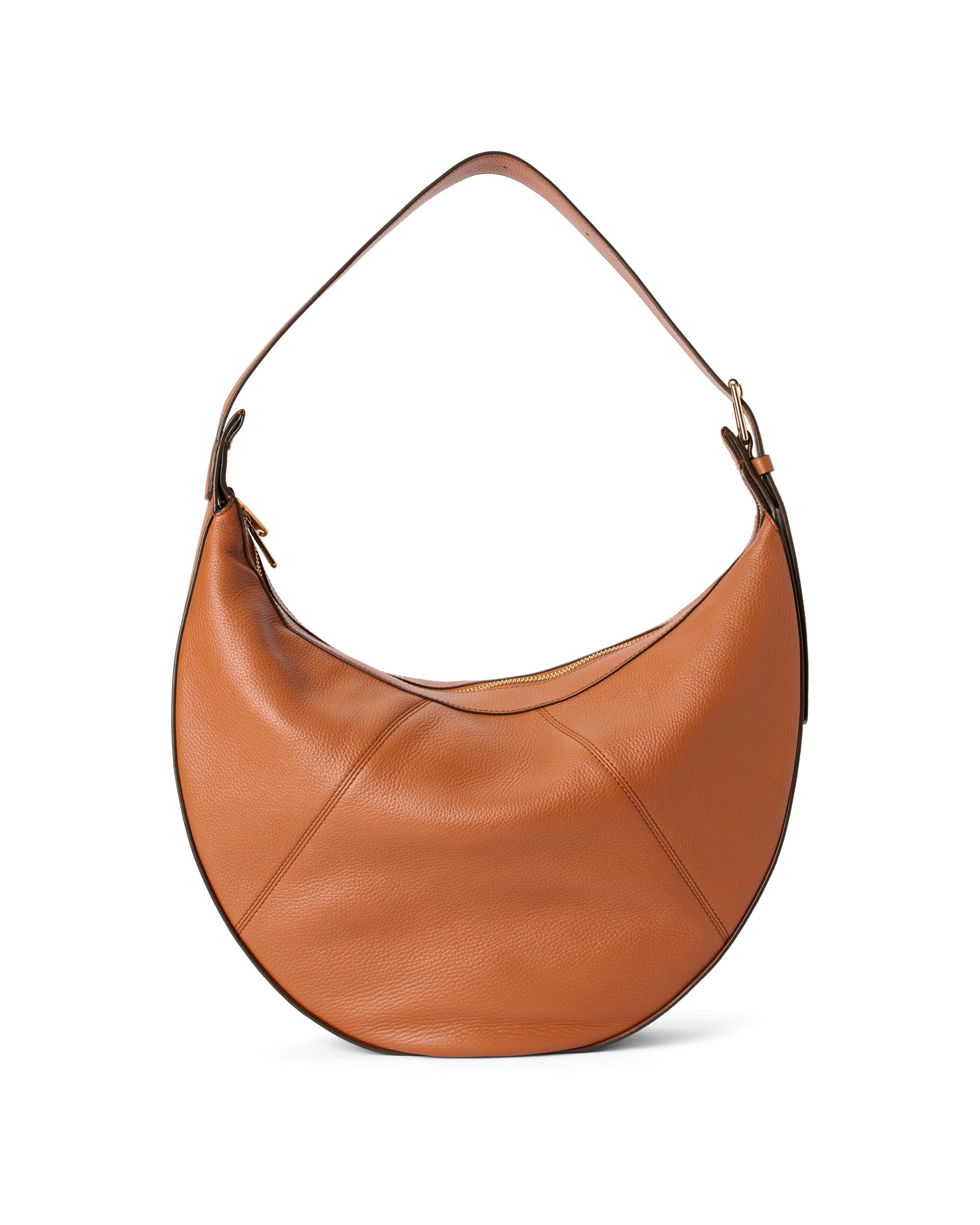 ECCO® Fortune Bag bőr hobo táska - Barna - Back