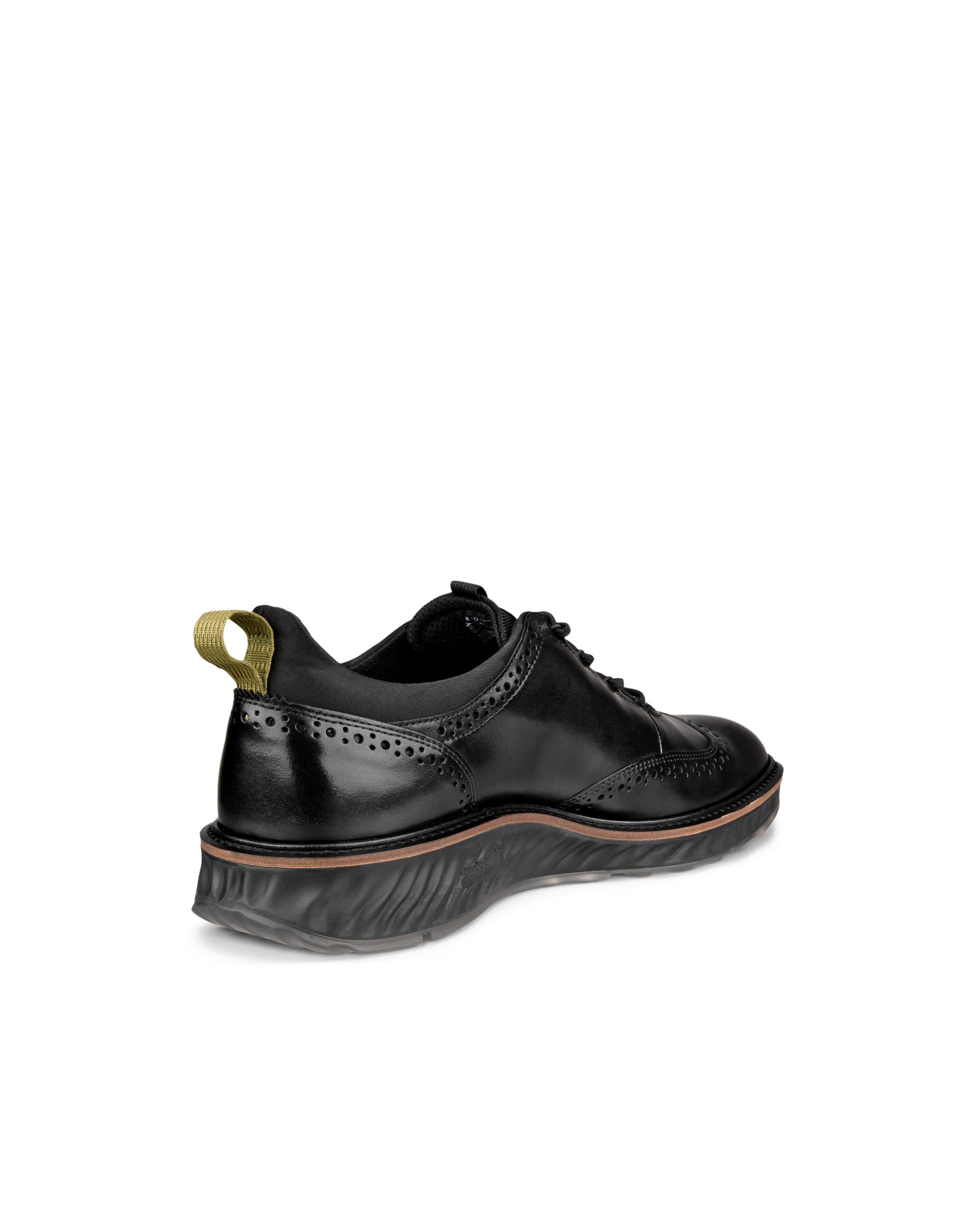 ECCO Men's ST.1 Hybrid Wingtip Shoes - Black - Back