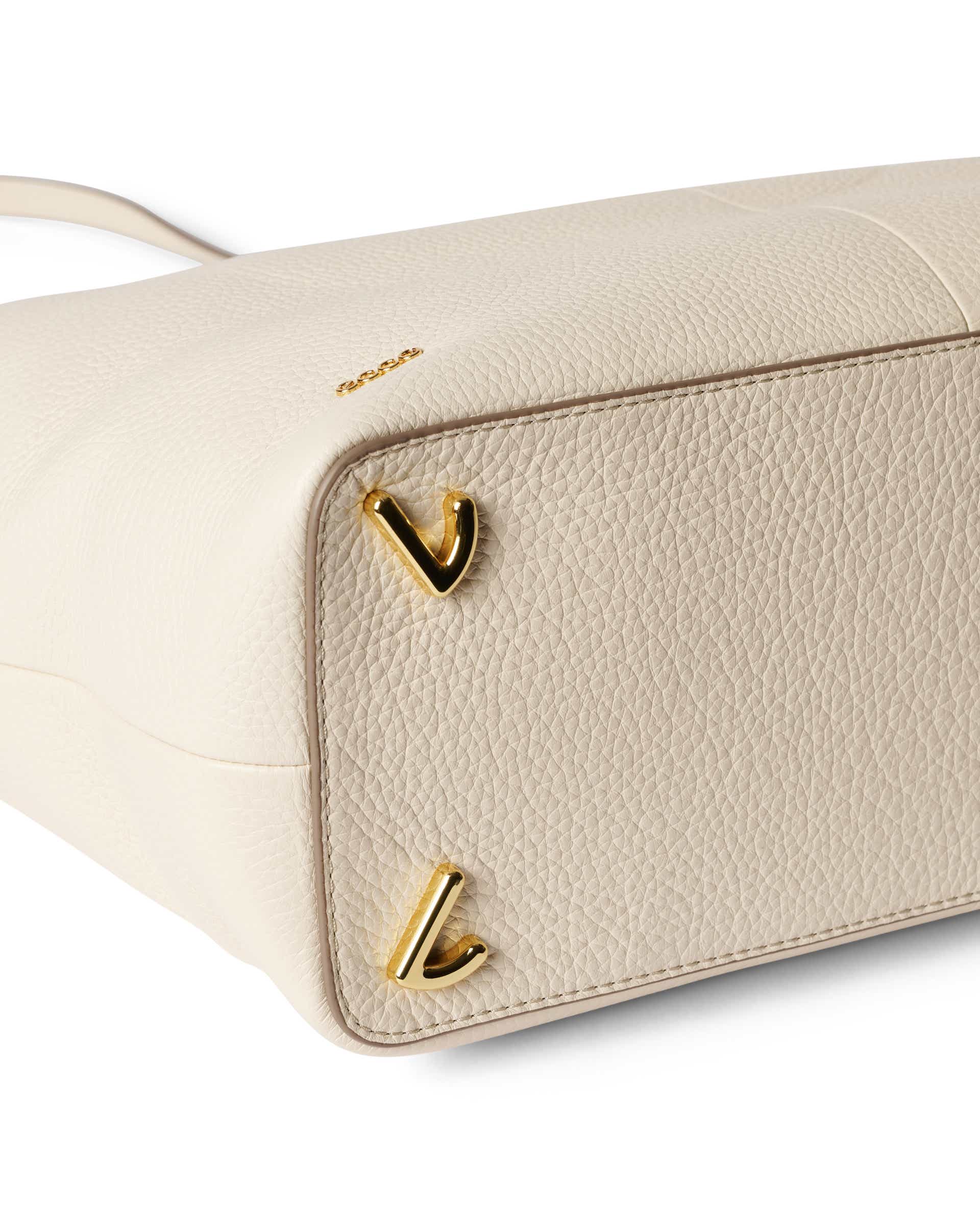 ECCO® Tote bőr bevásárló táska - Bézs - Detail-2