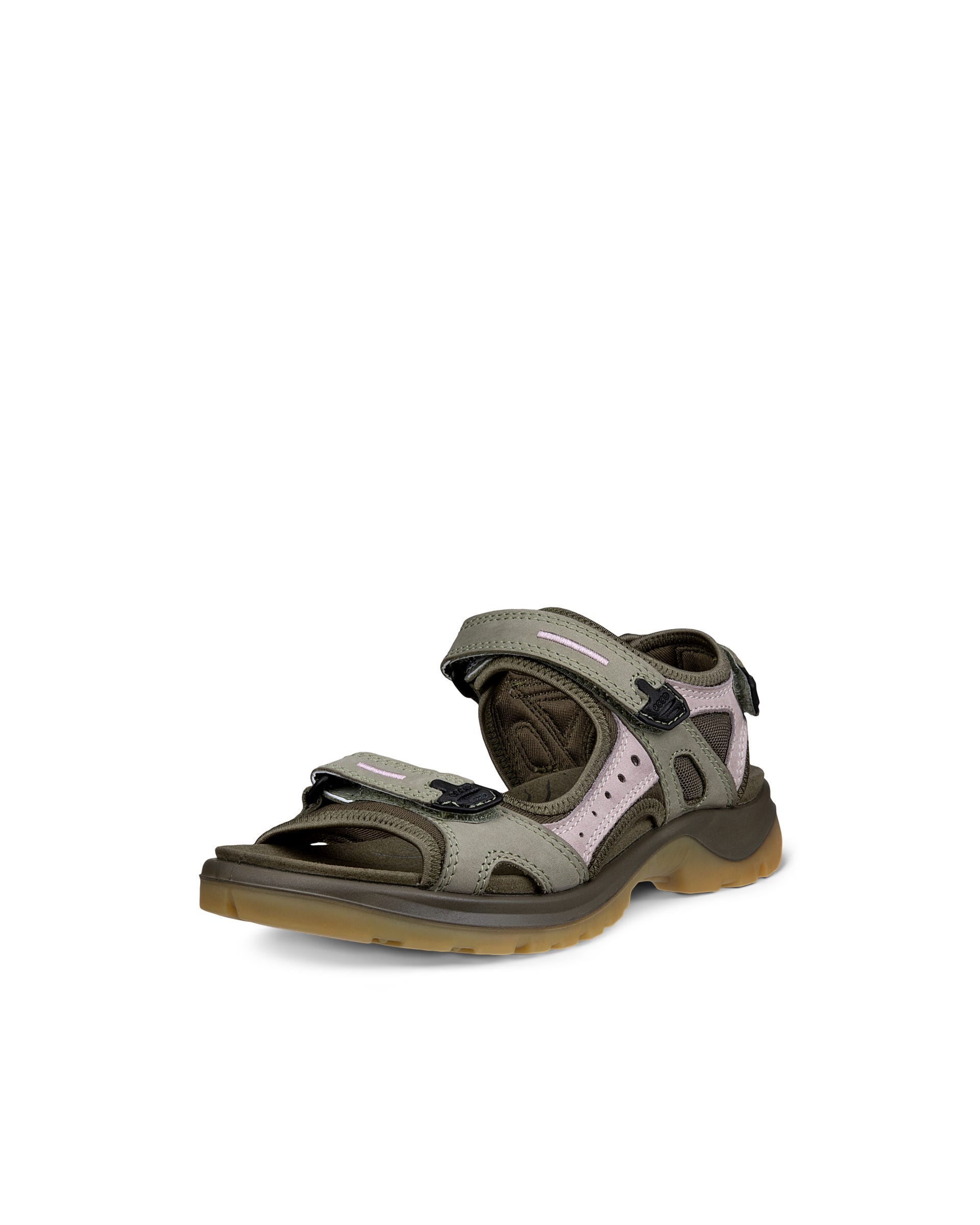 Women's ECCO® OFFROAD Nubuck Hiking Sandal - Green - Main
