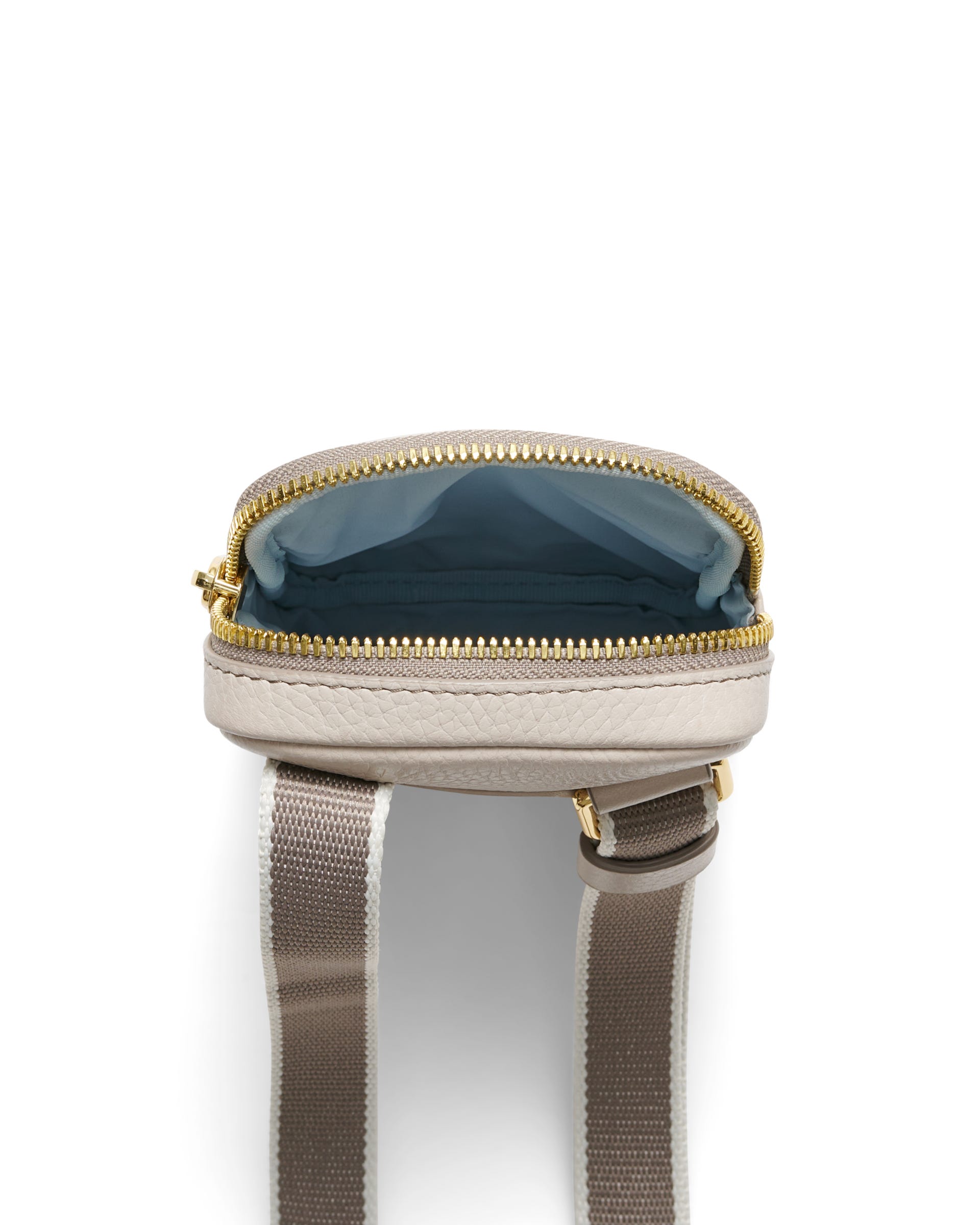 ECCO Phone Carry Pebbled レザースマホバッグ - ベージュ - Birdeye