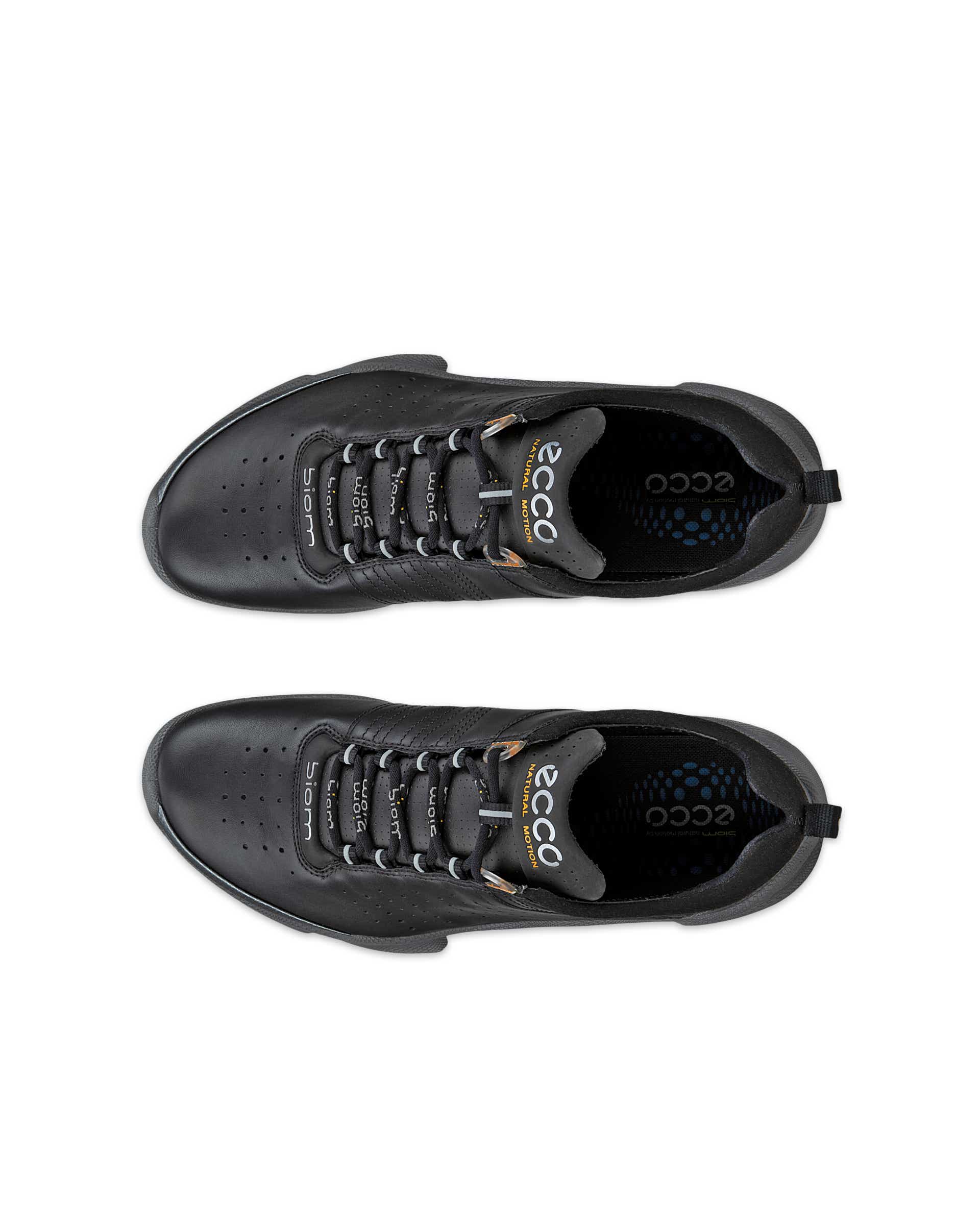 ECCO® Biom C Low baskets de plein air en cuir pour homme - Noir - Top left pair