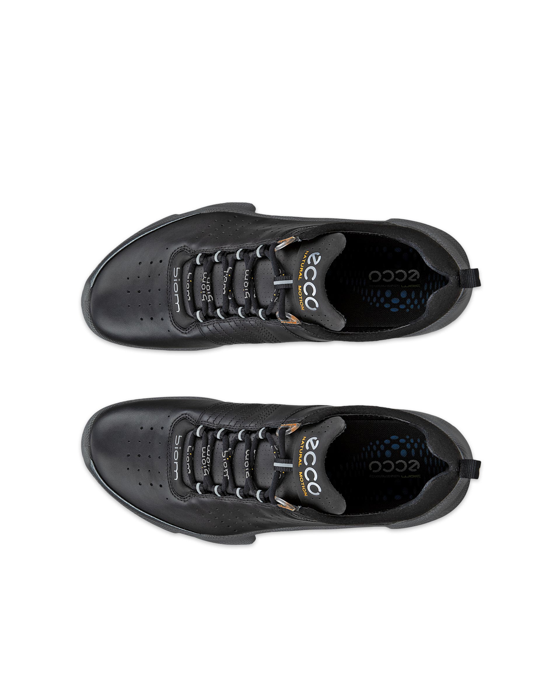 ECCO® Biom C Low baskets de plein air en cuir pour homme - Noir - Top left pair