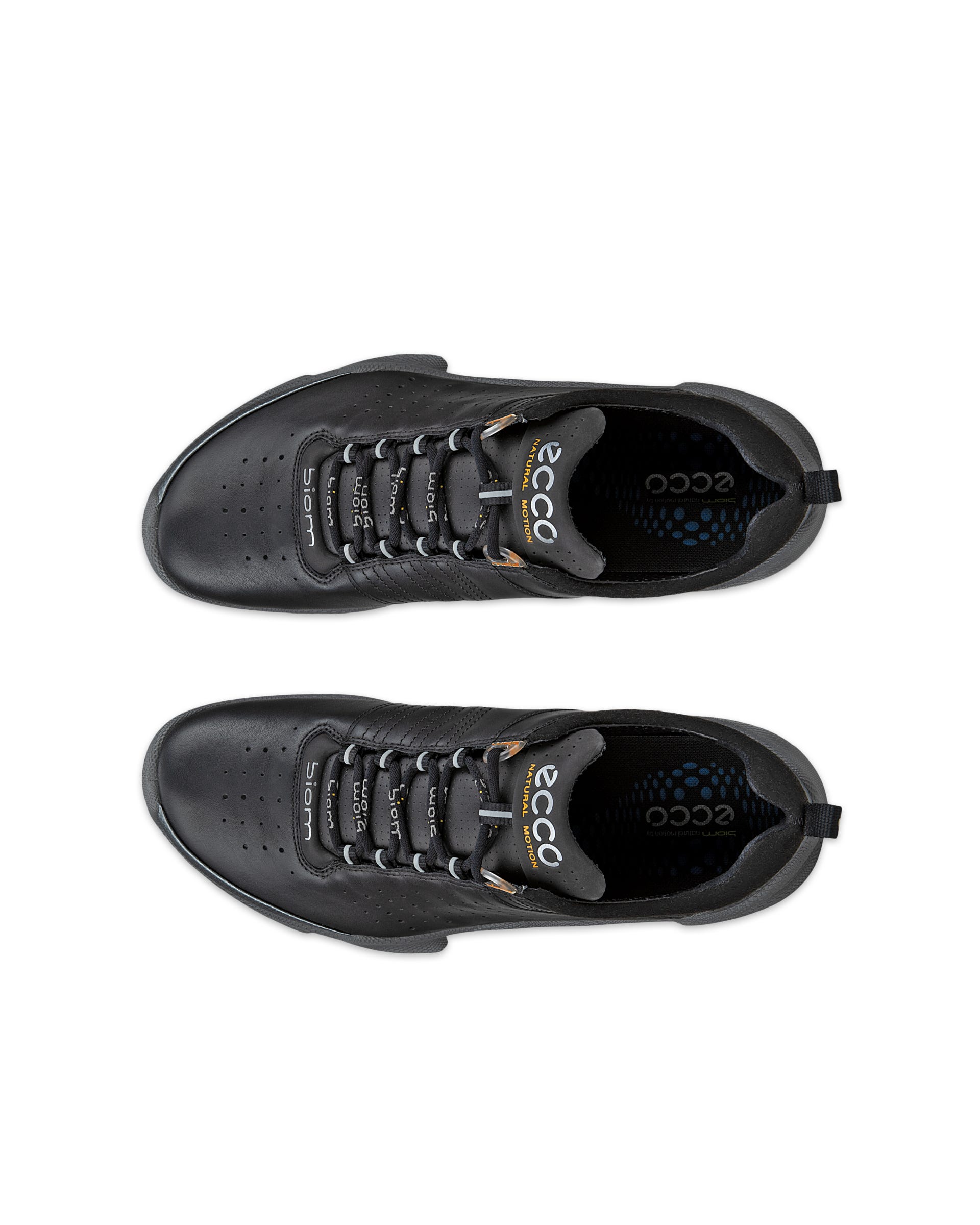 ECCO® Biom C Low baskets de plein air en cuir pour homme - Noir - Top left pair