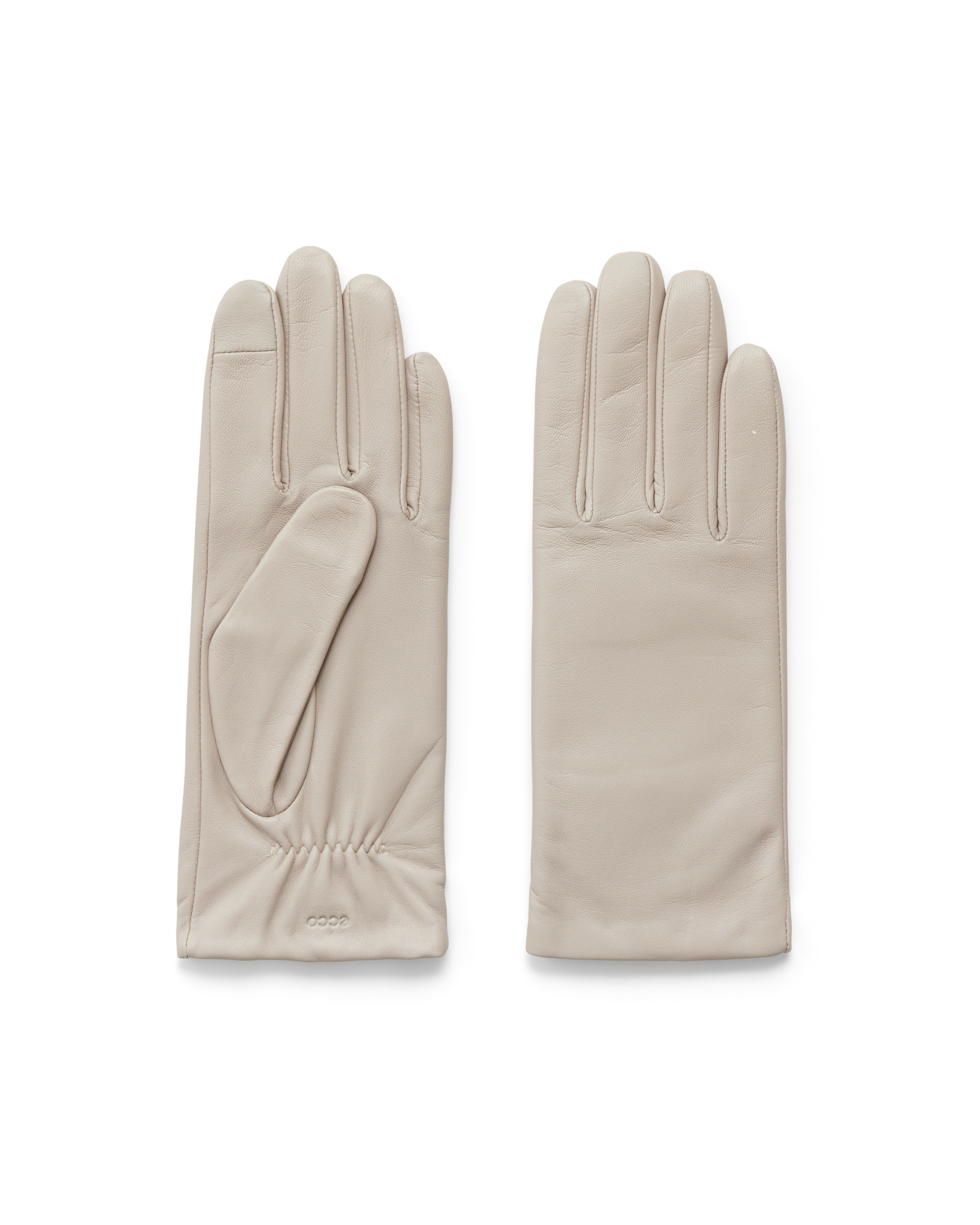 ECCO Gloves Plain ウィメンズ レザーグローブ | ブラウン