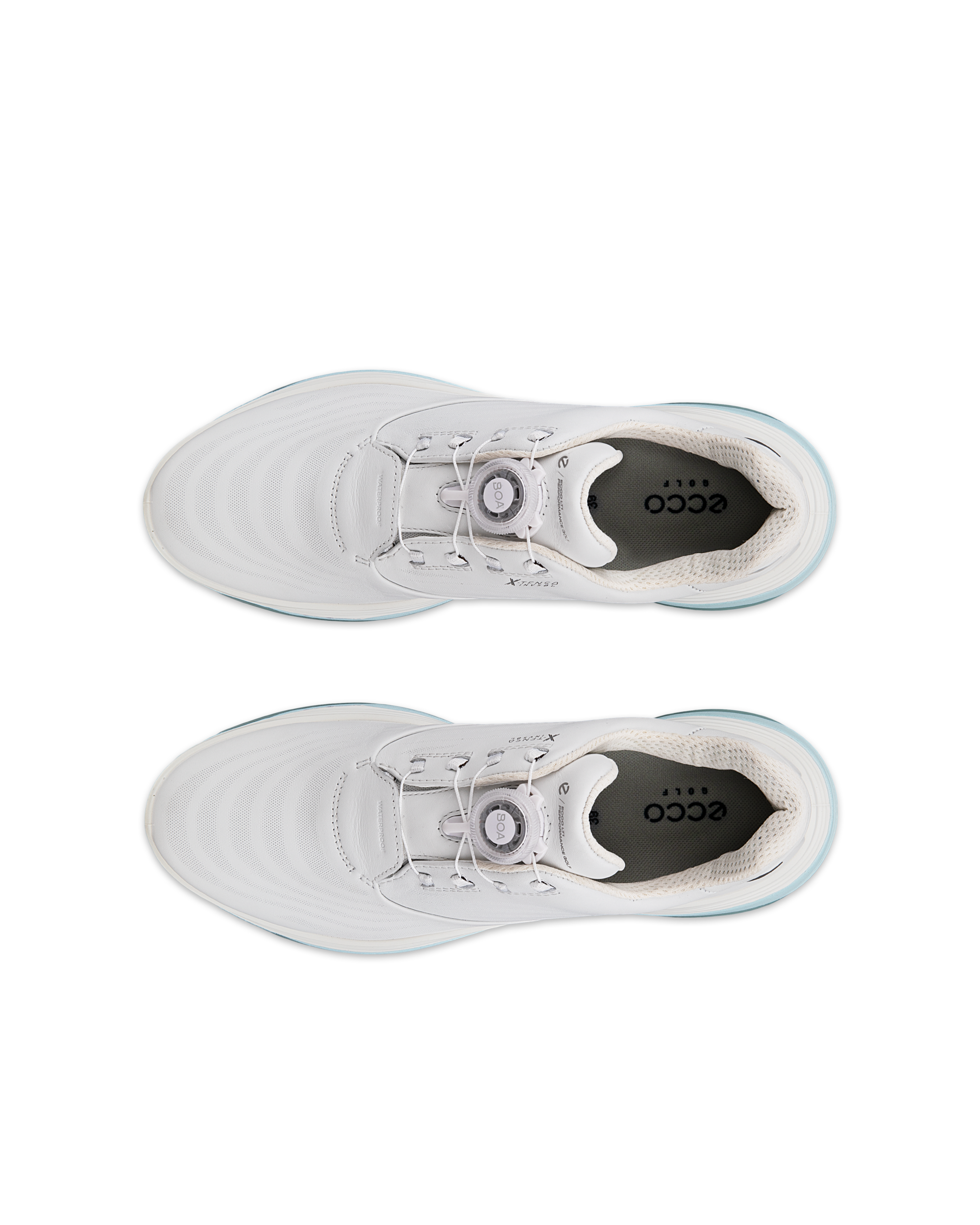 ECCO® Golf LT1 Vattentät golfsko skinn dam - Vit - Top left pair