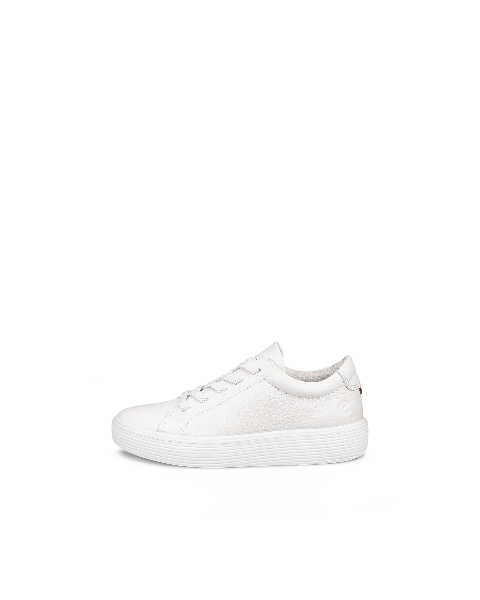 Kids' ECCO® Soft 60 Leather Sneaker - White - Outside