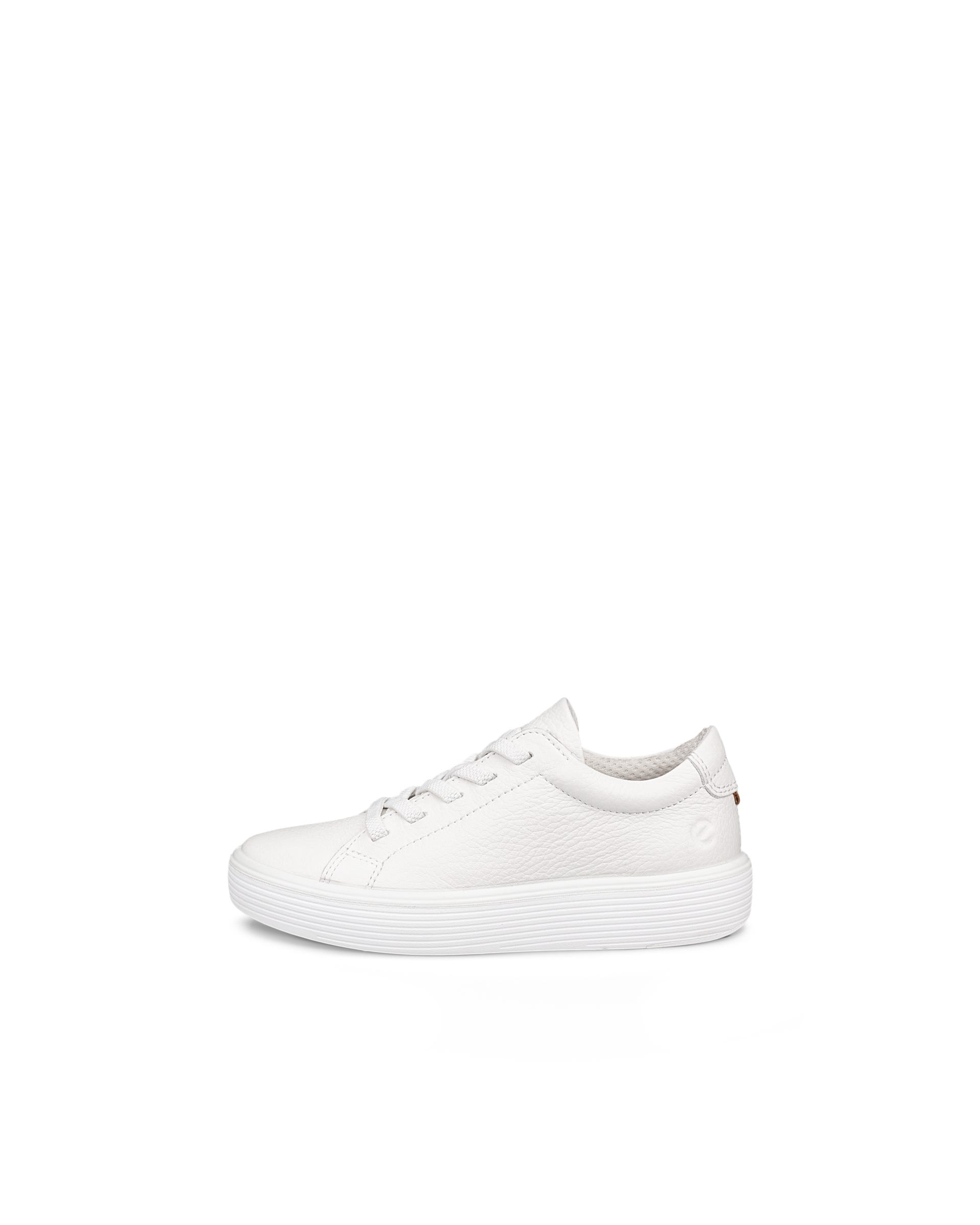Kids' ECCO® Soft 60 Leather Sneaker - White - Outside