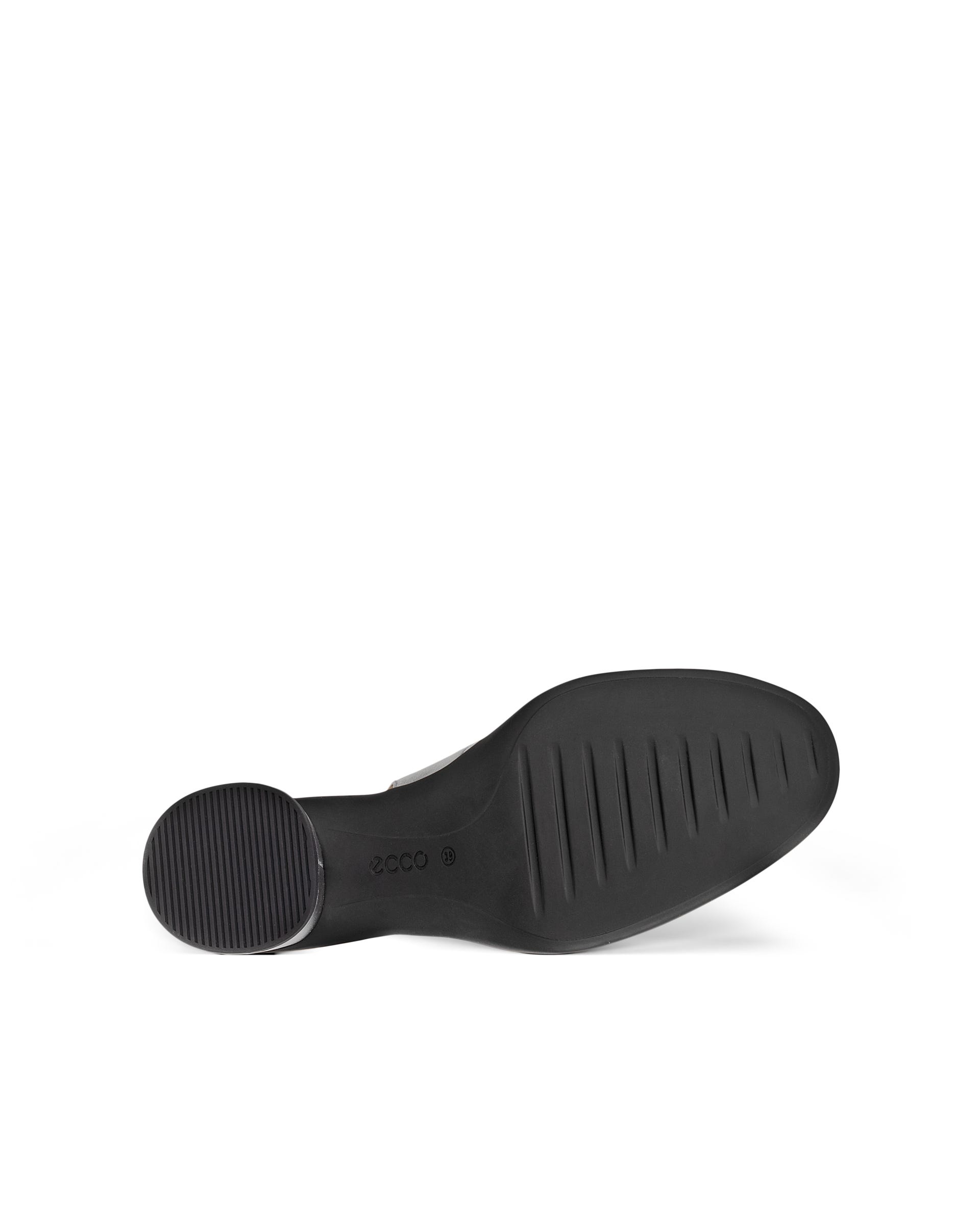 ECCO® Sculpted LX 55 escarpins en cuir à talon carré pour femme - Métallisé - Sole