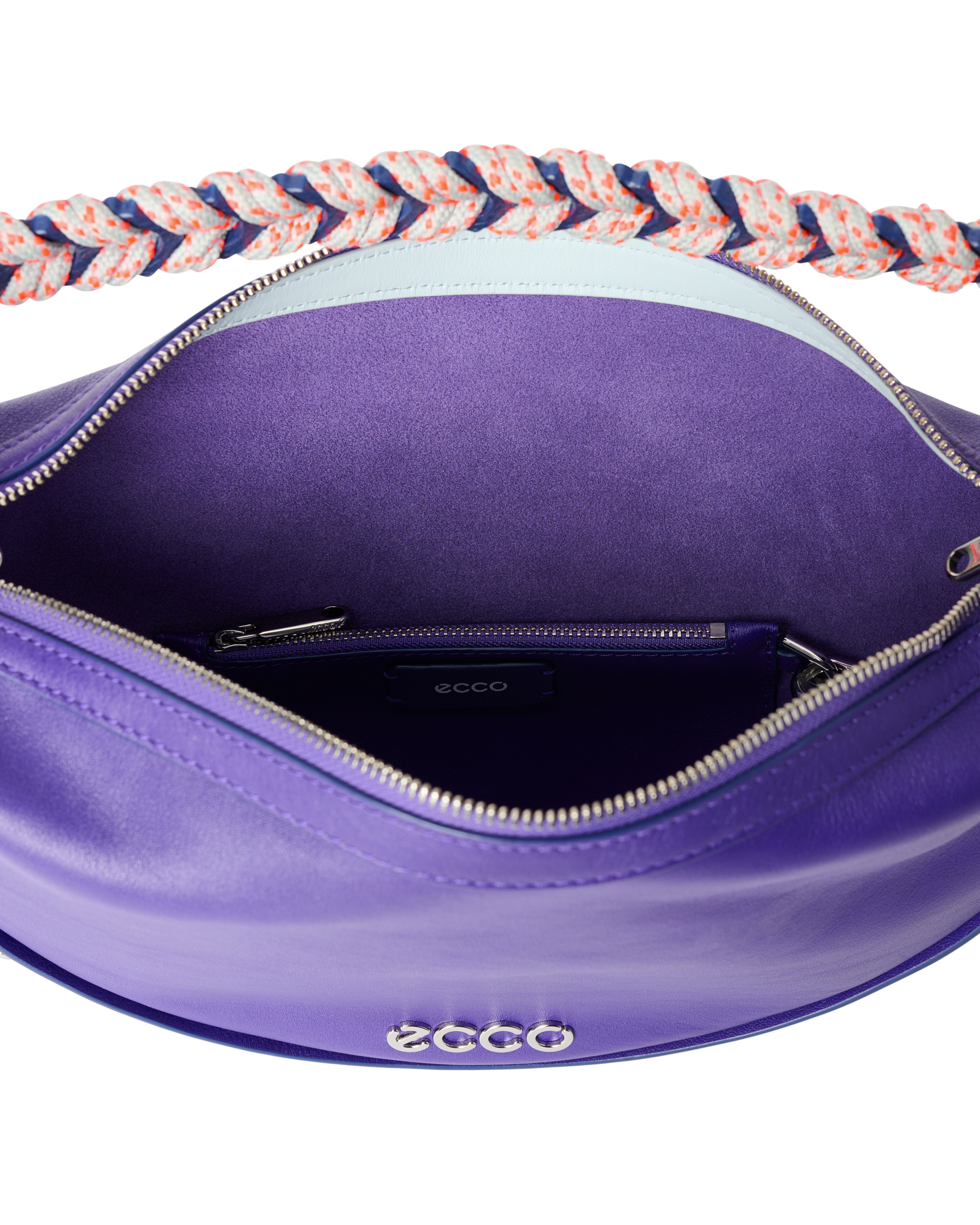 ECCO Fortune Soft Smooth レザークロスボディバッグ | パープル