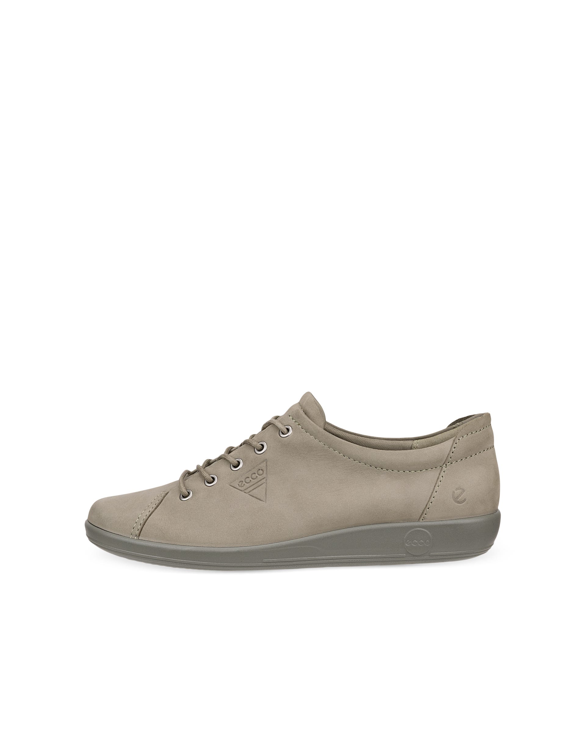 ECCO® SOFT 2.0 dames nubuck wandelschoen - Groen - Outside