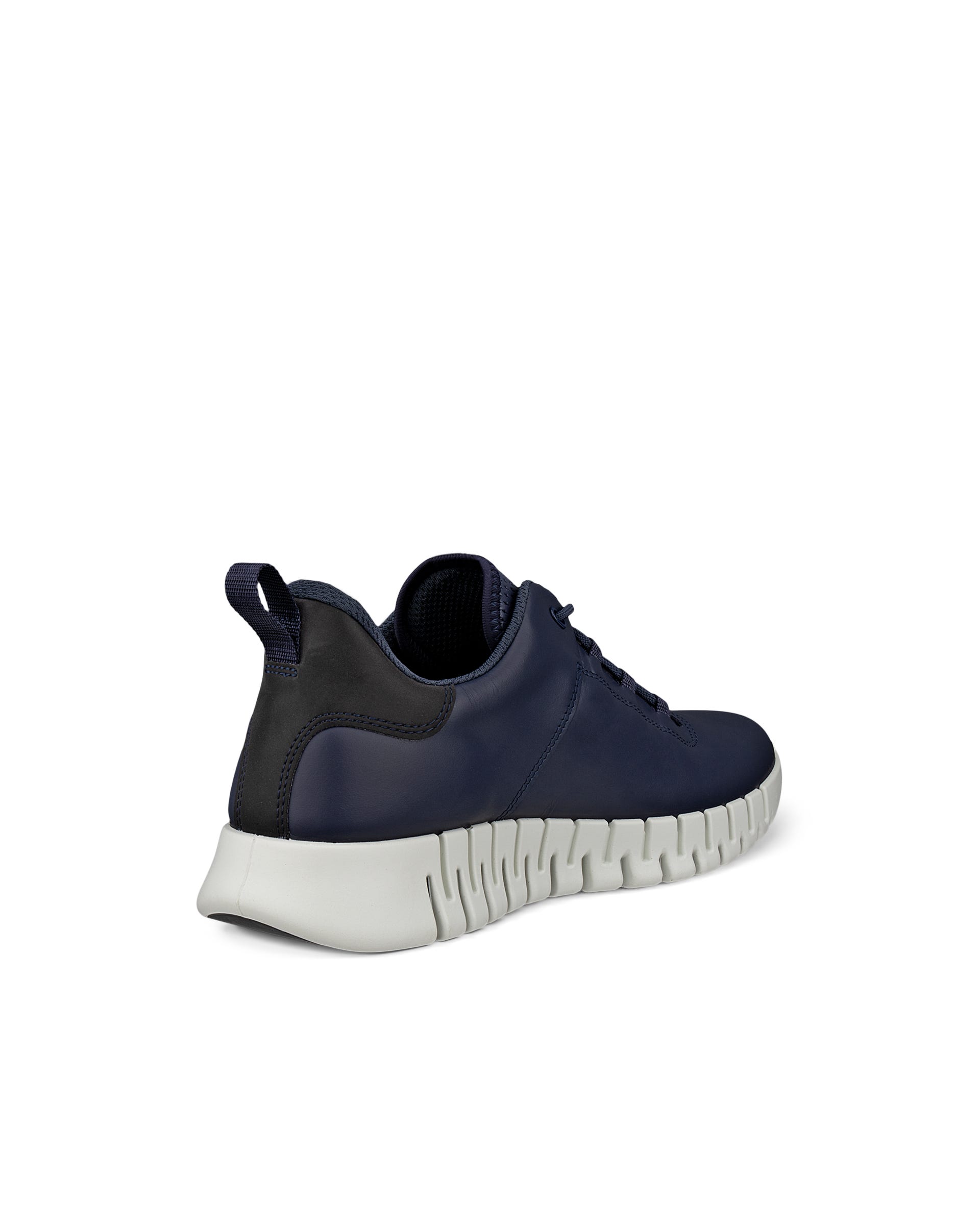 ECCO® Gruuv baskets en cuir pour homme - Bleu - Back