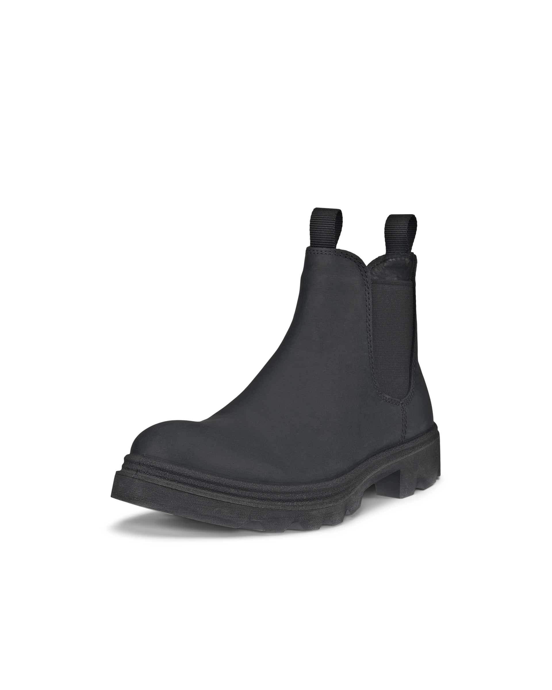 Women's ECCO® Grainer Nubuck Chelsea Boot - Black - Main