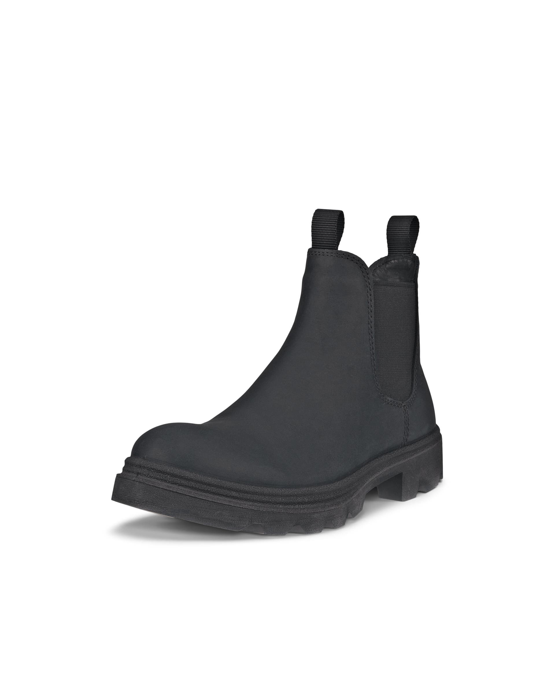 Women's ECCO® Grainer Nubuck Chelsea Boot - Black - Main