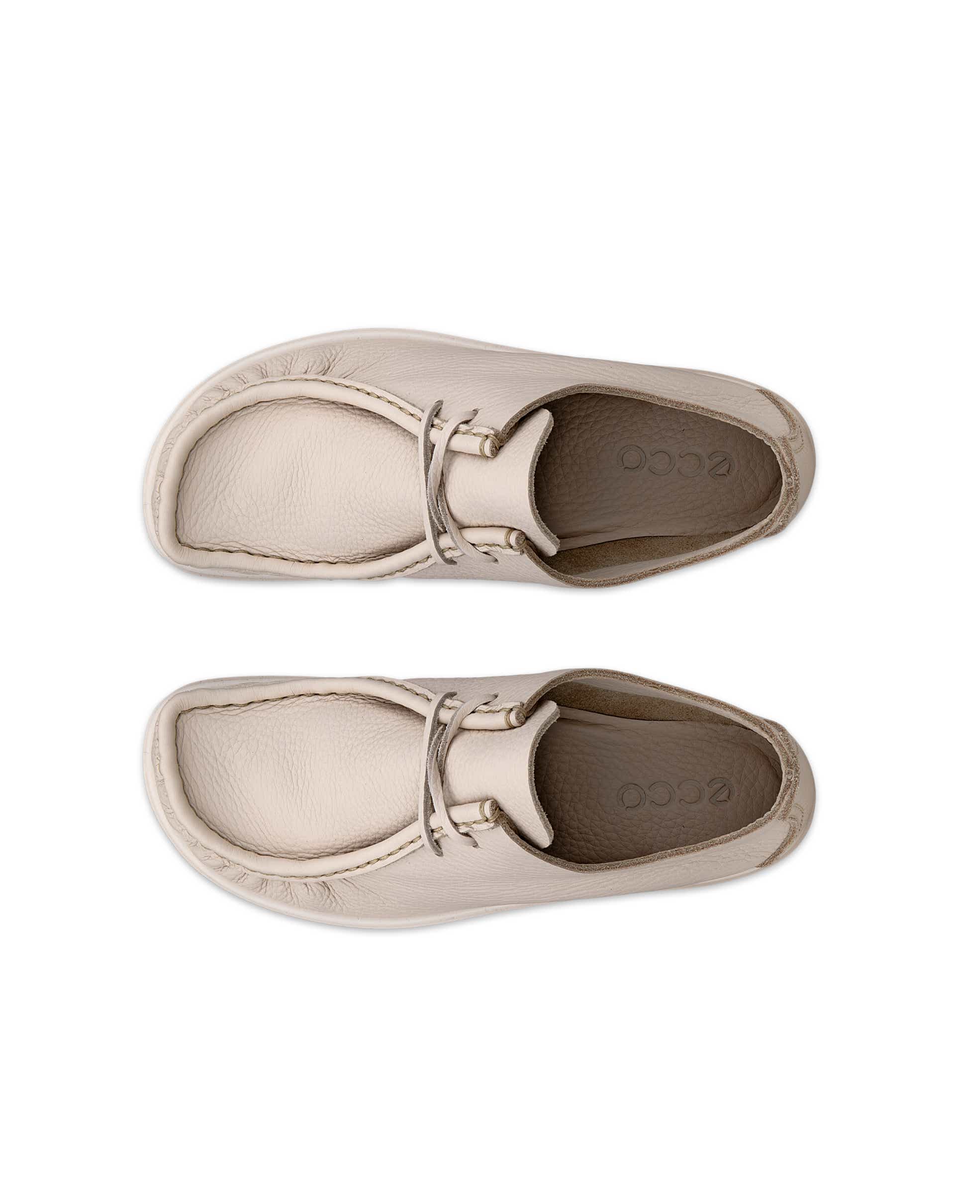 ECCO® JOKE Snörsko skinn herr - Beige - Top left pair