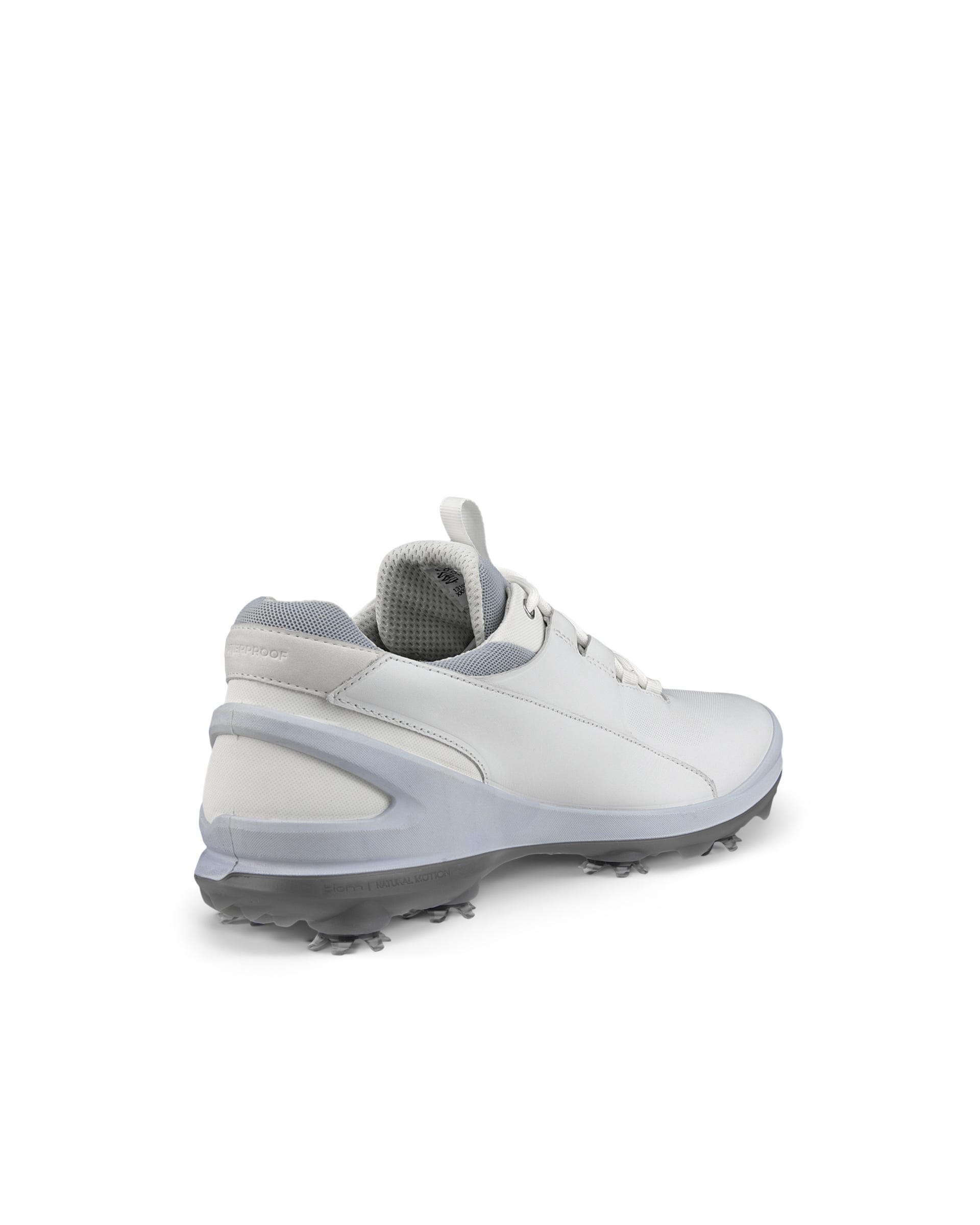 Men's ECCO® Golf Biom Tour Leather Waterproof Cleats - White - Back