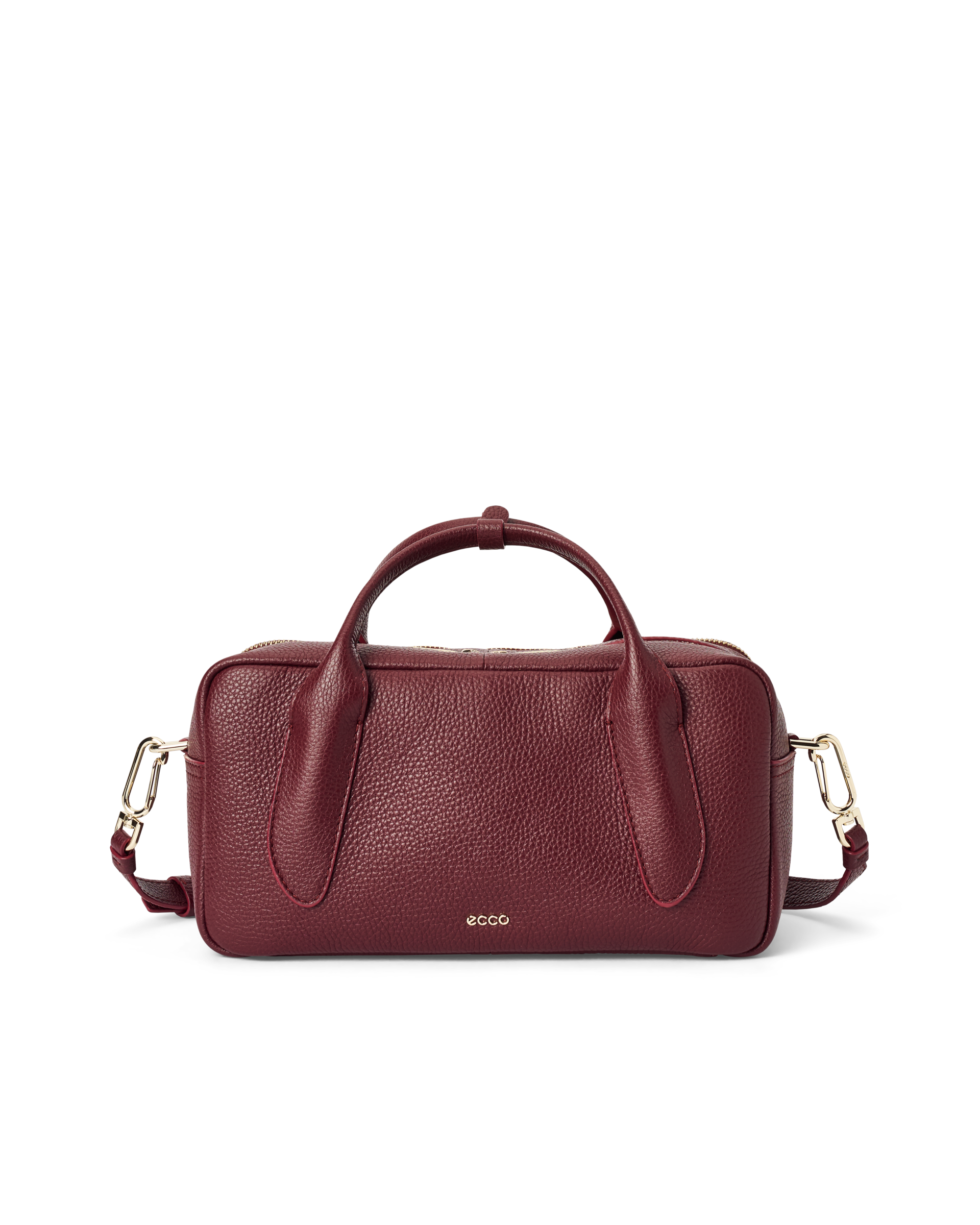 ECCO Bowling Bag M - Damen Bowlingtasche aus Leder - Rot