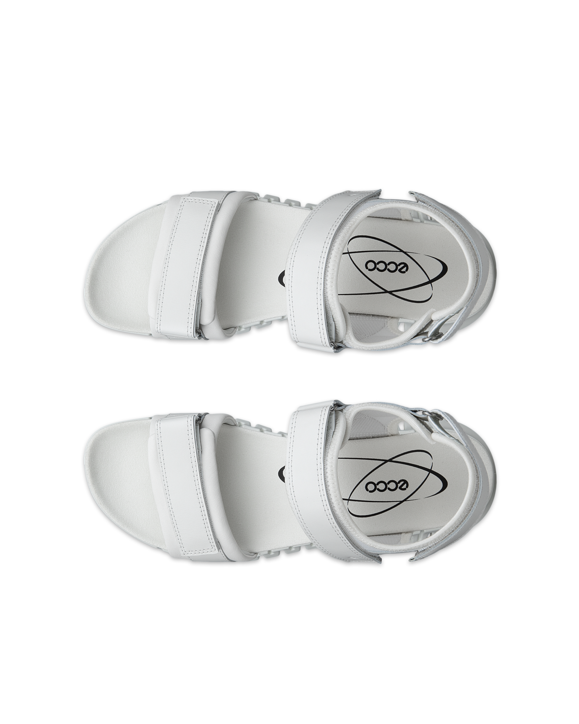 ECCO GRUUV SOL W サンダル EU 38 ホワイト Women's ECCO® Gruuv Leather Sandal | White