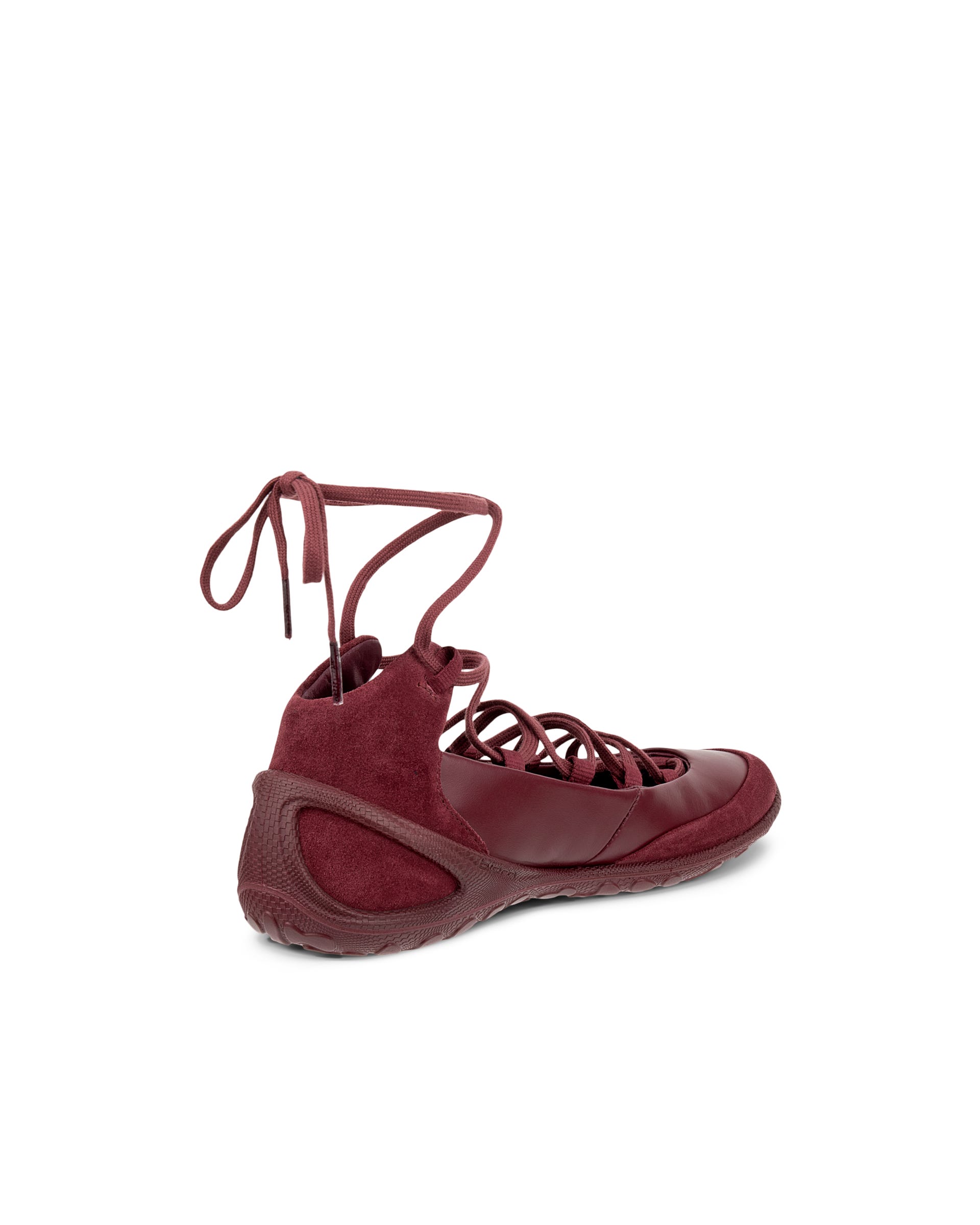 ECCO® BIOM LITE ballerines en cuir pour femme - Rouge - Back