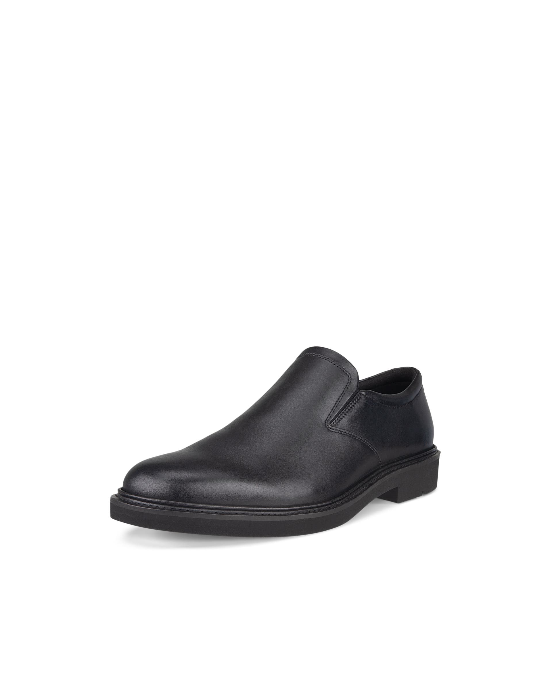 Men's ECCO® Metropole London Leather Slip-On Dress Shoe - Black - Main