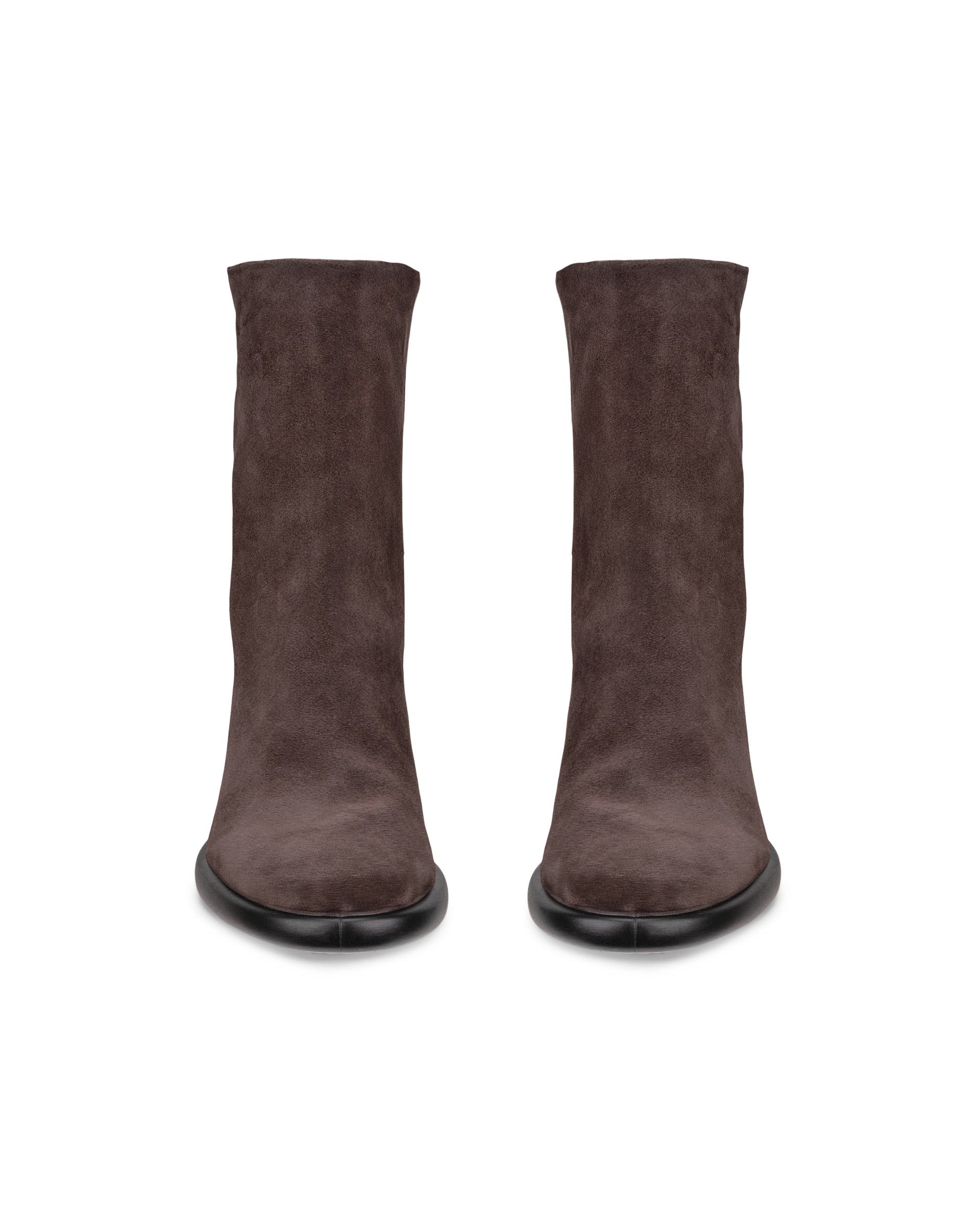 ECCO SCULPTED LX 55 Women ウィメンズ レザーブーツ - ブラウン - Front pair