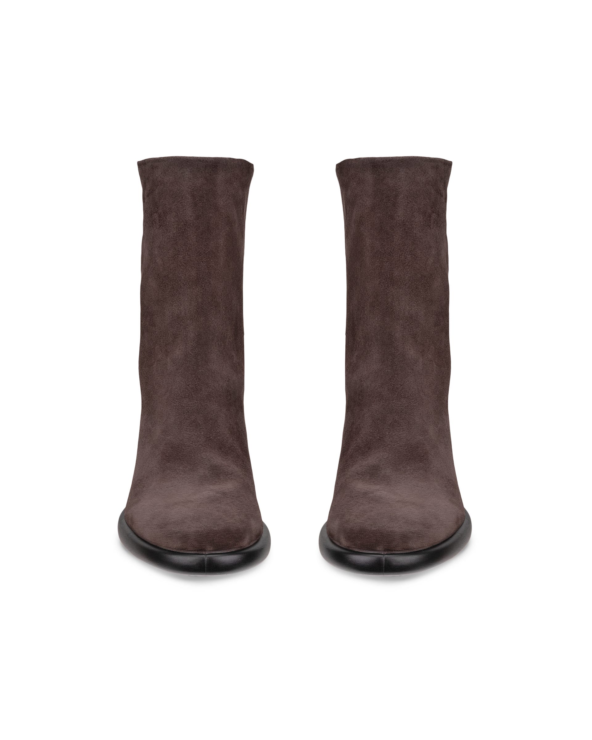 ECCO SCULPTED LX 55 Women ウィメンズ レザーブーツ - ブラウン - Front pair