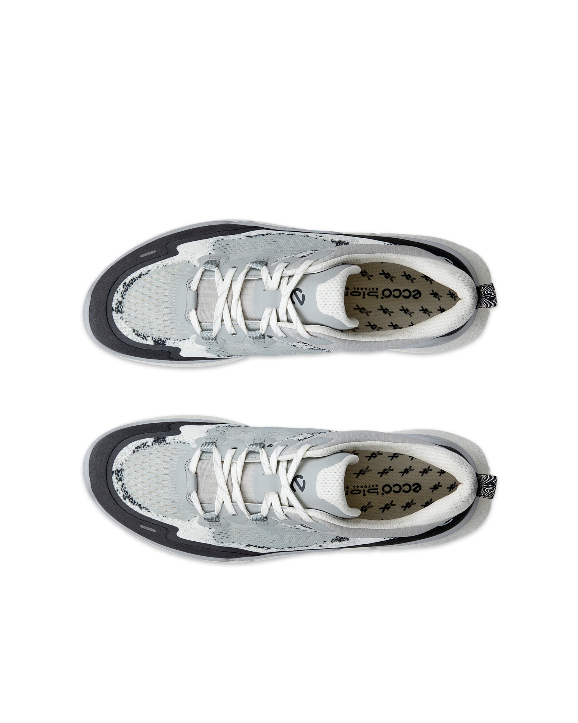 ECCO BIOM 2.2 MEN メンズ レザースニーカー - グレー - Top left pair