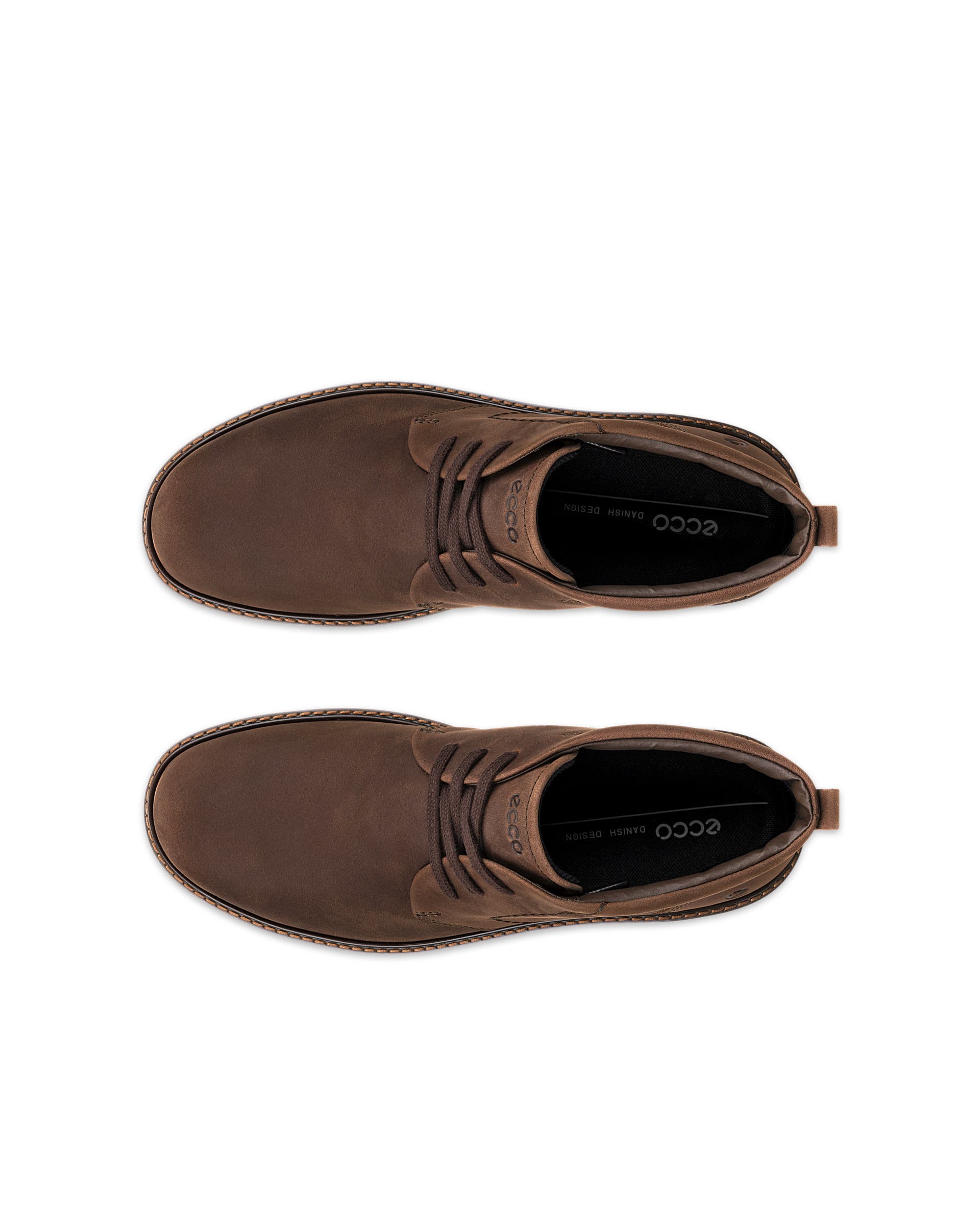 ECCO Men Turn Waterproof Ankle Boot - Brown - Top left pair