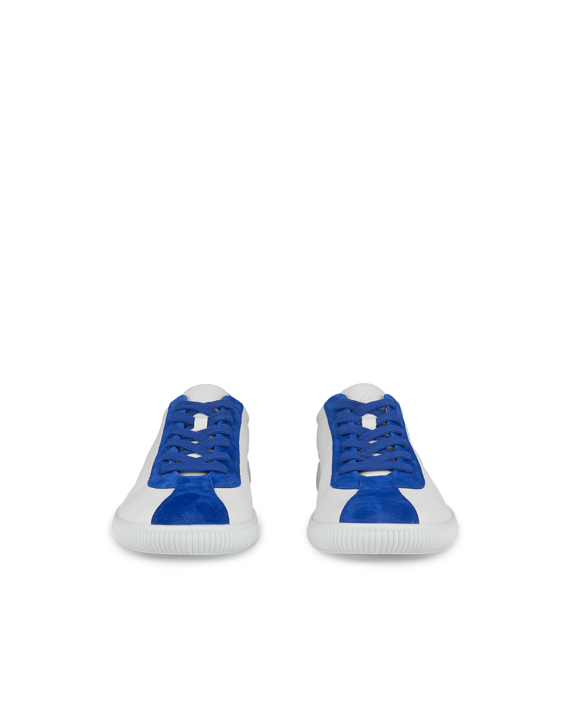 ECCO Soft Zero メンズ レザースニーカー - ブルー - Front pair
