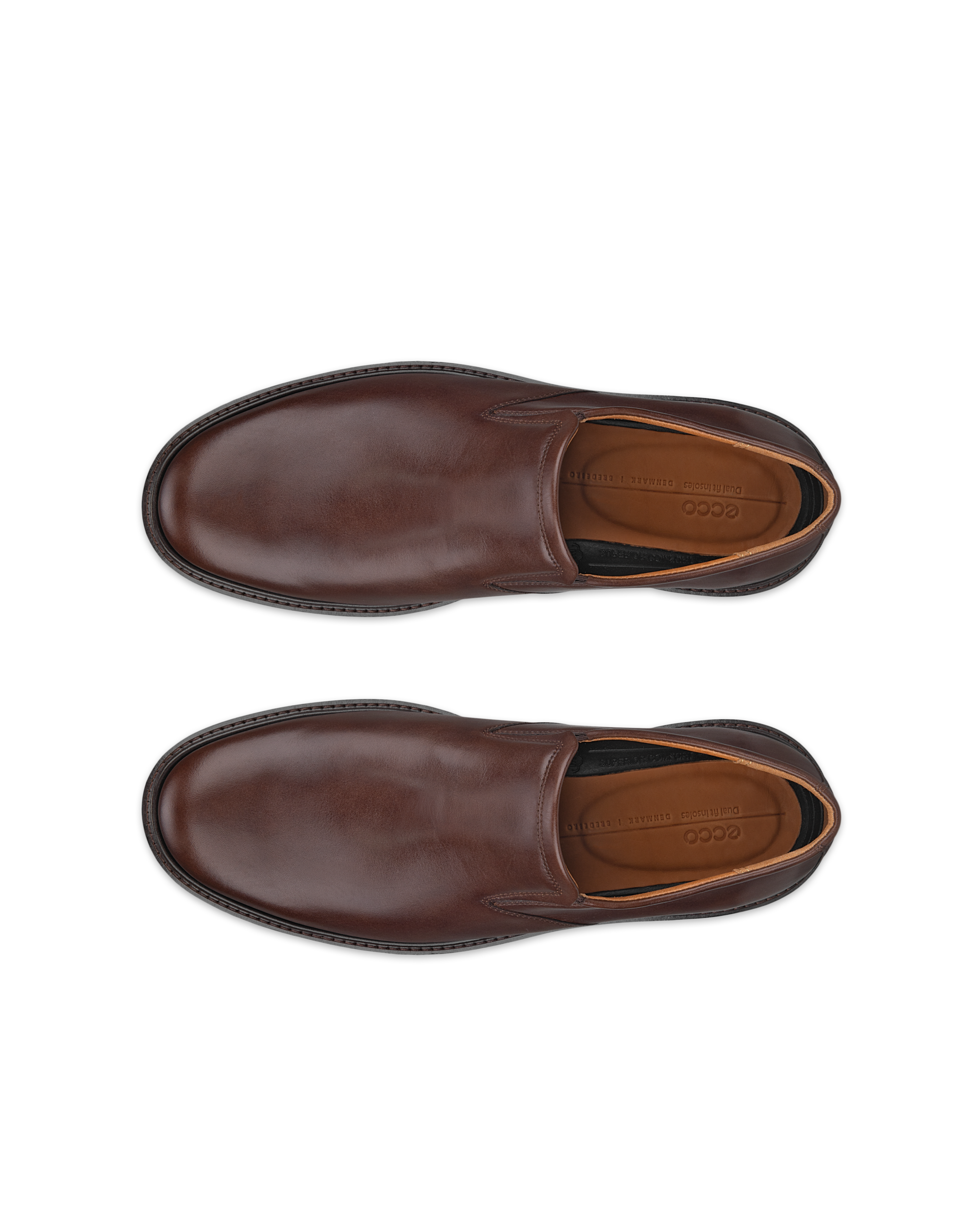 ECCO® Metropole London Herren Lederslipper Business - Braun - Top left pair