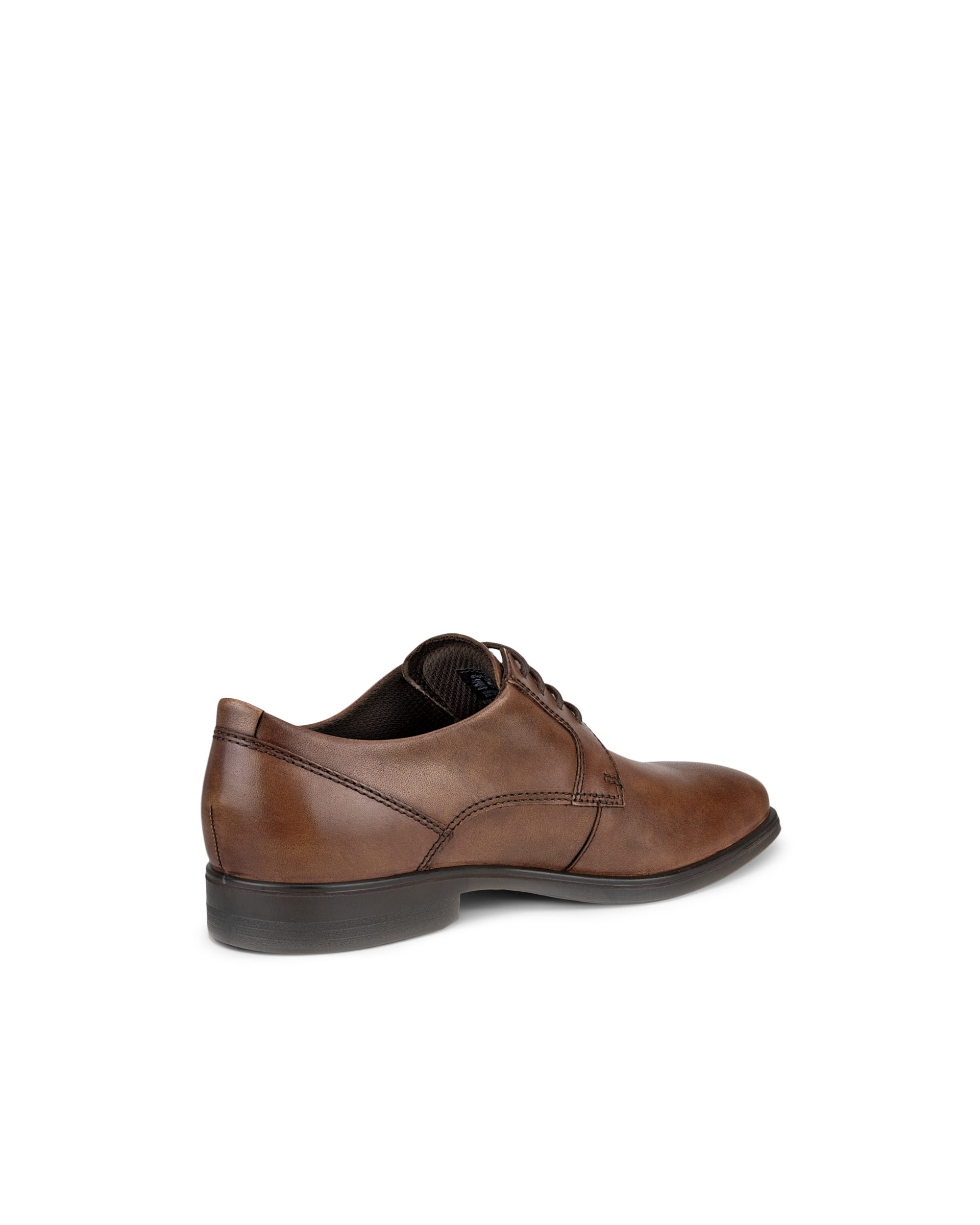 ECCO Men Queenstown Plain-toe Derby Shoes - Brown - Back