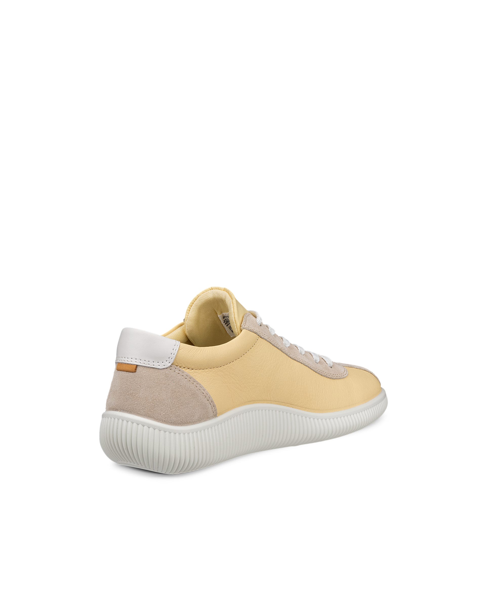 ECCO® Soft Zero Damen Ledersneaker - Gelb - Back