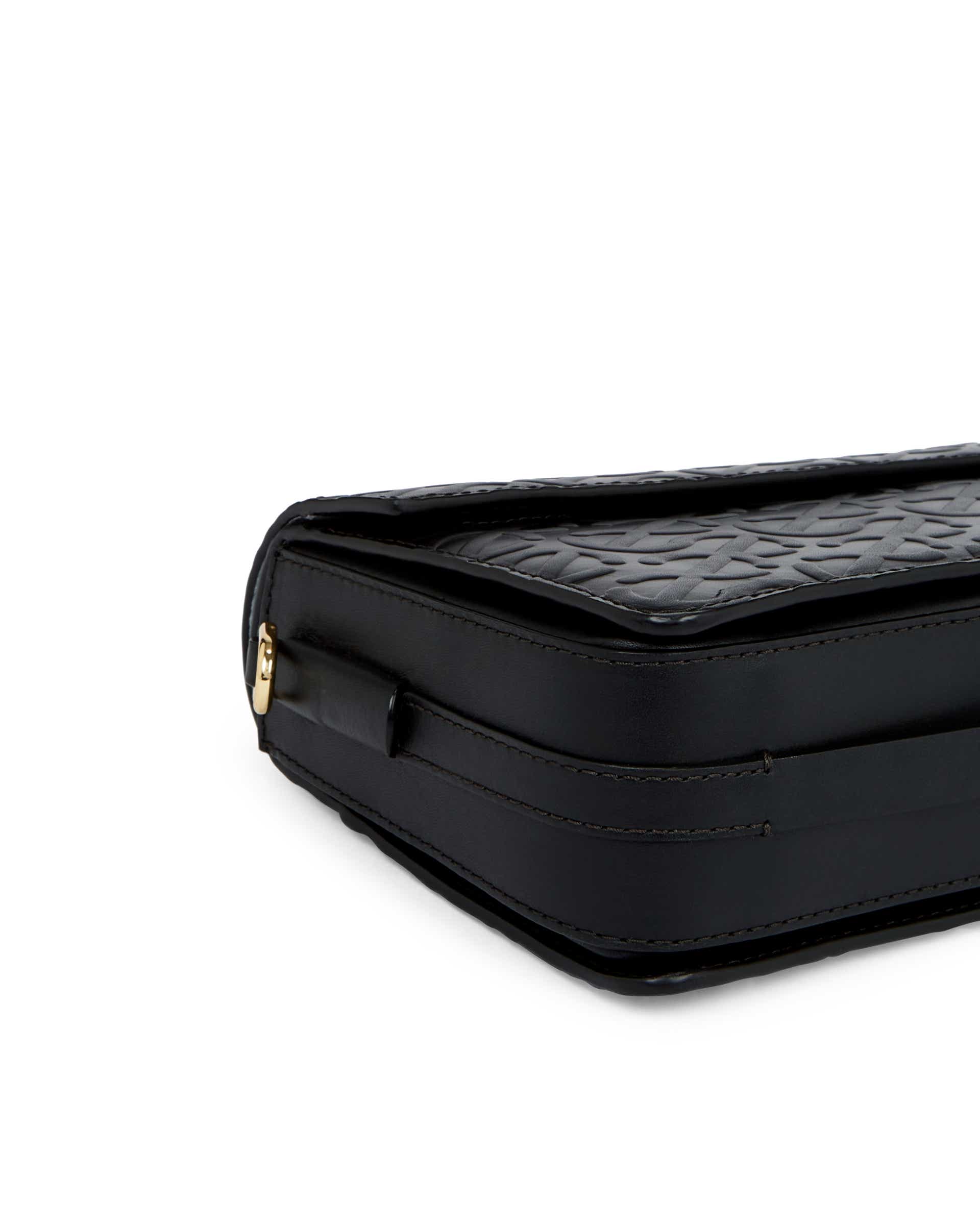 ECCO Pinch Large Wave レザークロスボディバッグ - ブラック - Detail-1