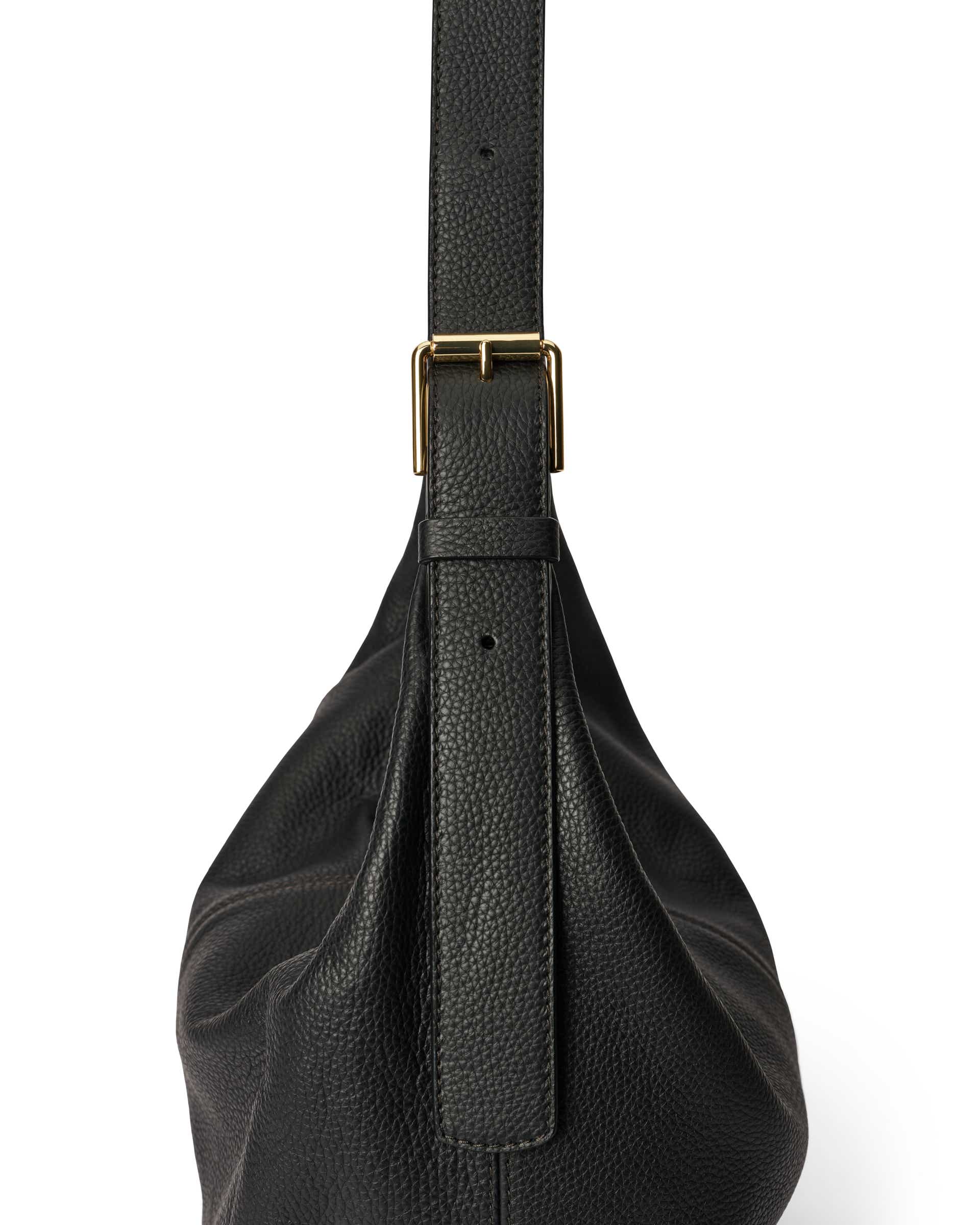 Bolso hobo de piel ECCO® Hobo - Negro - Detail-2